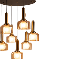 Globes of Gold Hanging Light - Teenbatti
