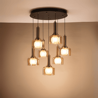 Globes of Gold Hanging Light - Teenbatti