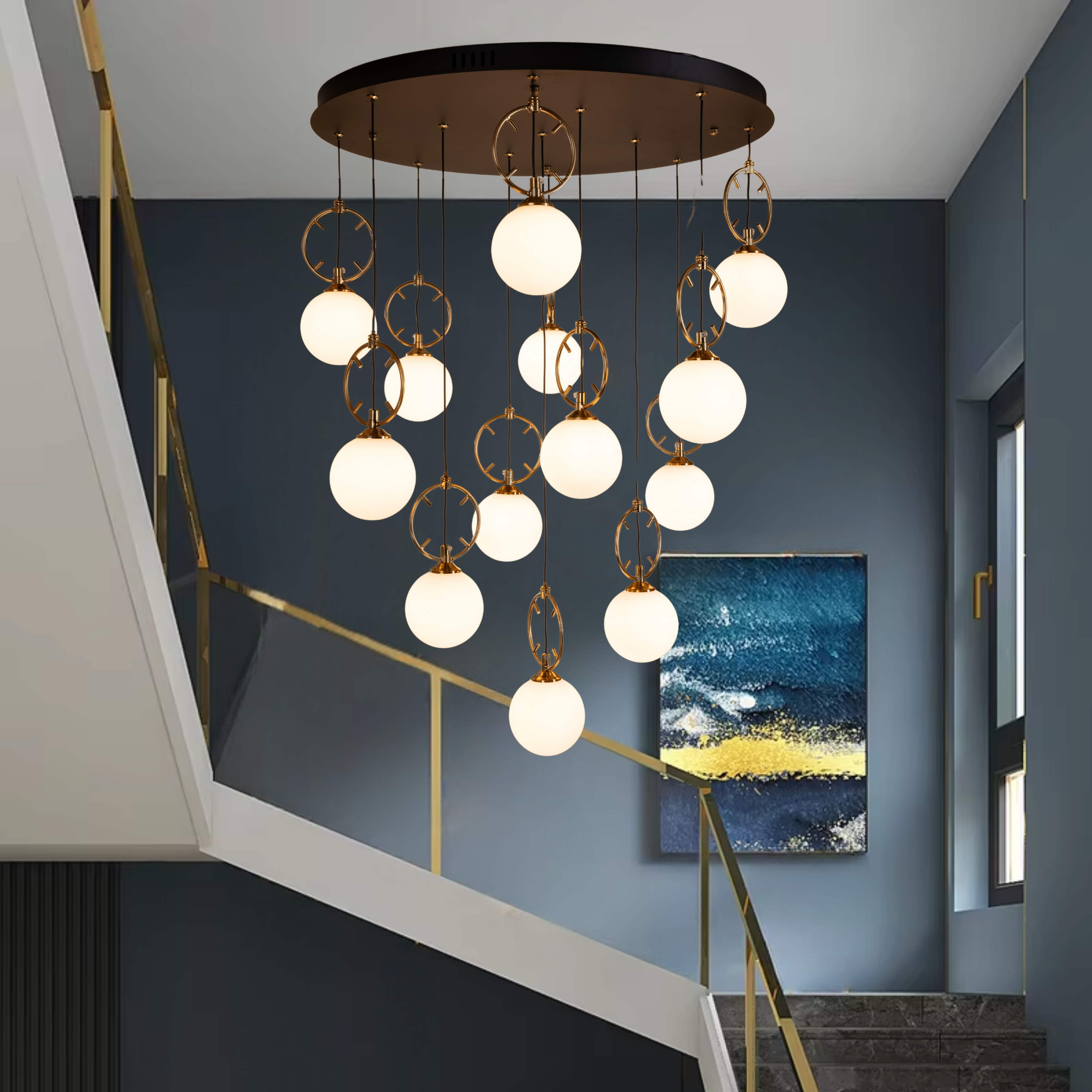 Globes Hanging Light - Teenbatti