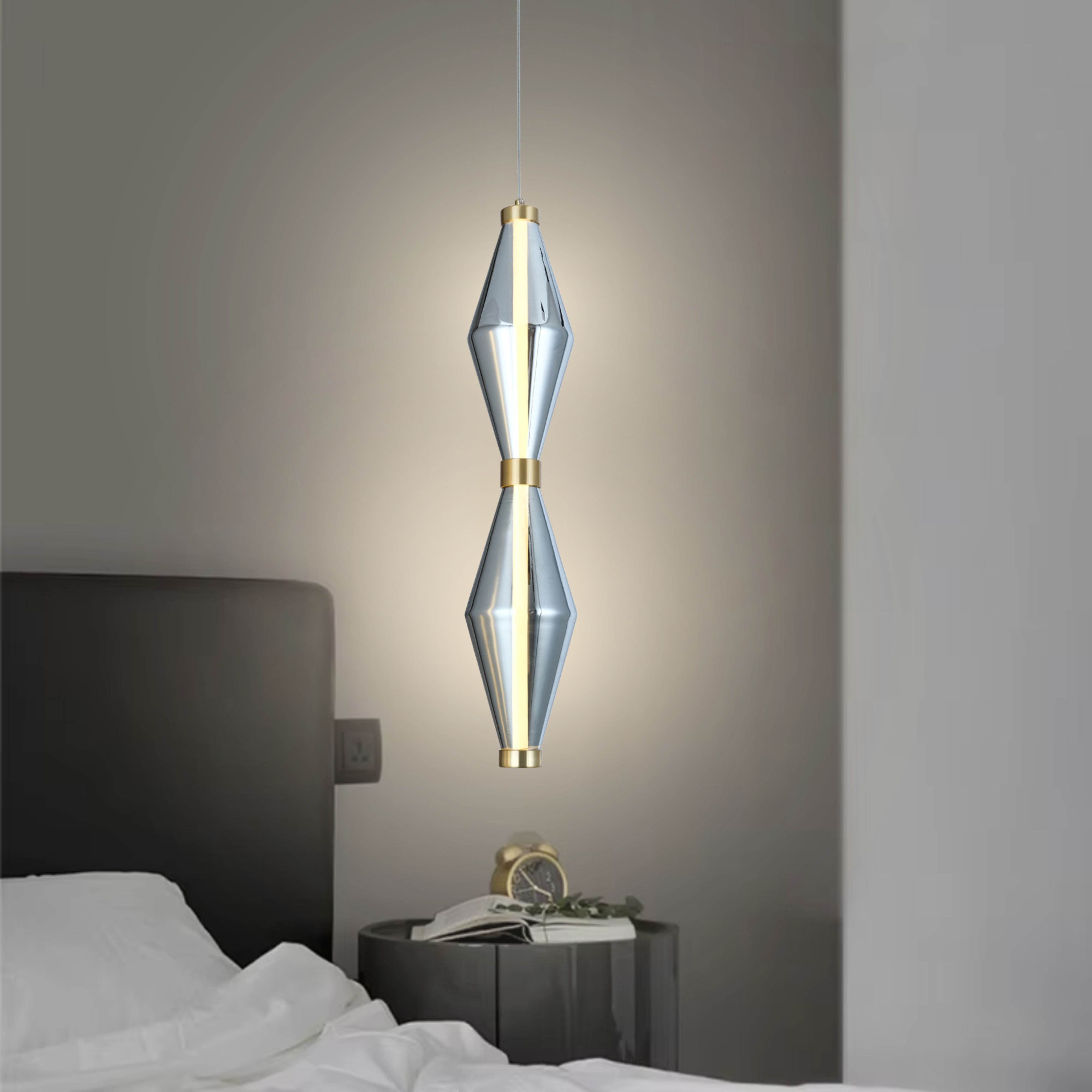 Double Diamond Hanging Light