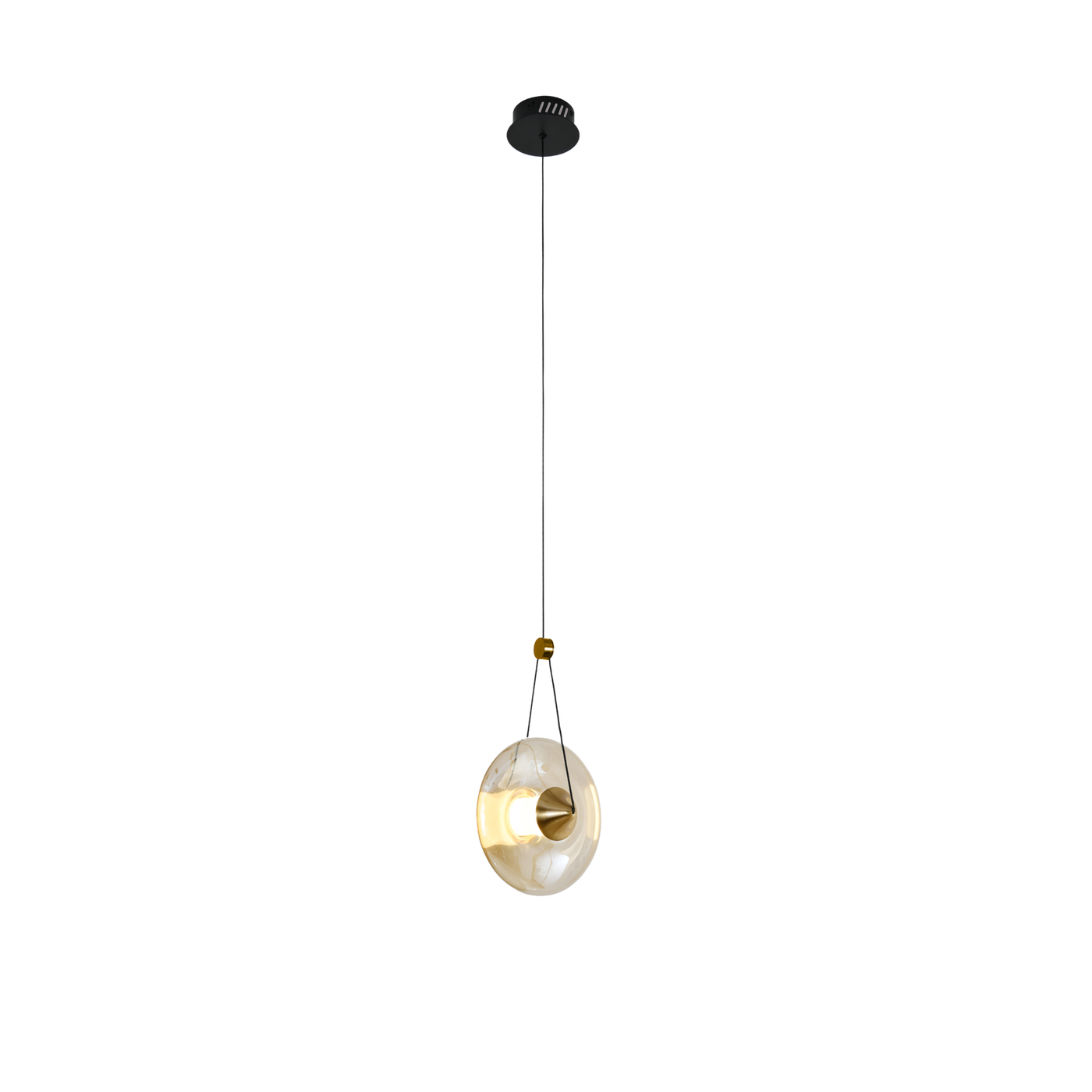 Duo Disc Hanging Light - Teenbatti
