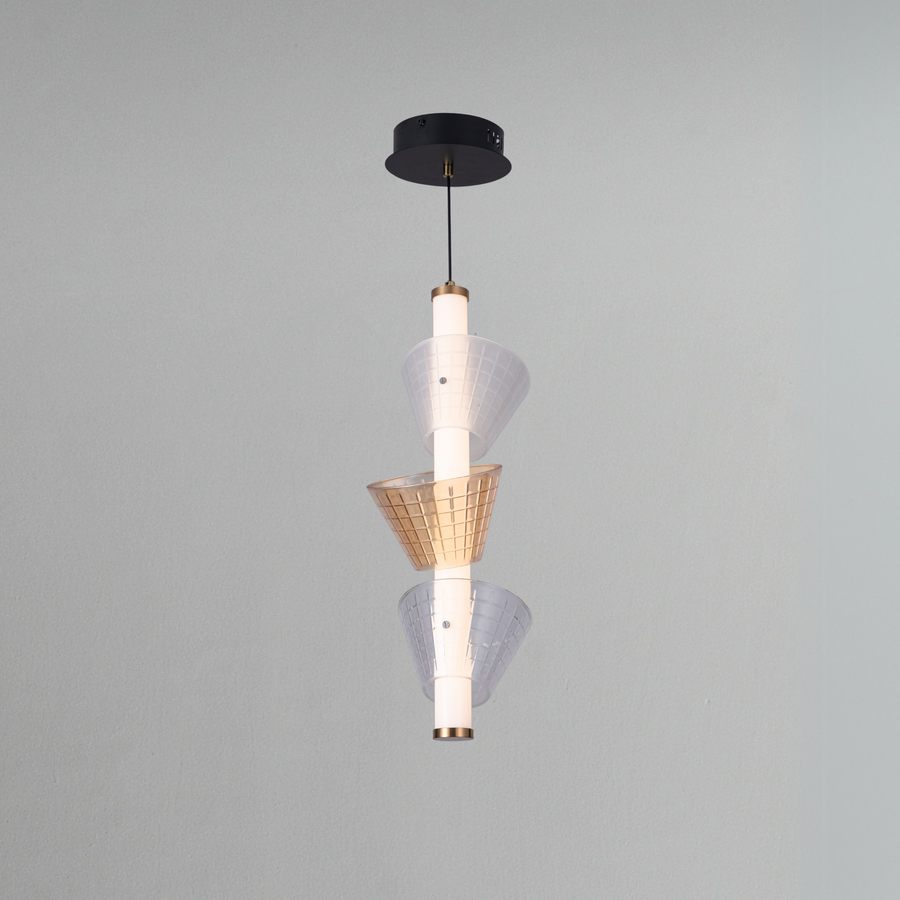 Conical Convergence Hanging Light