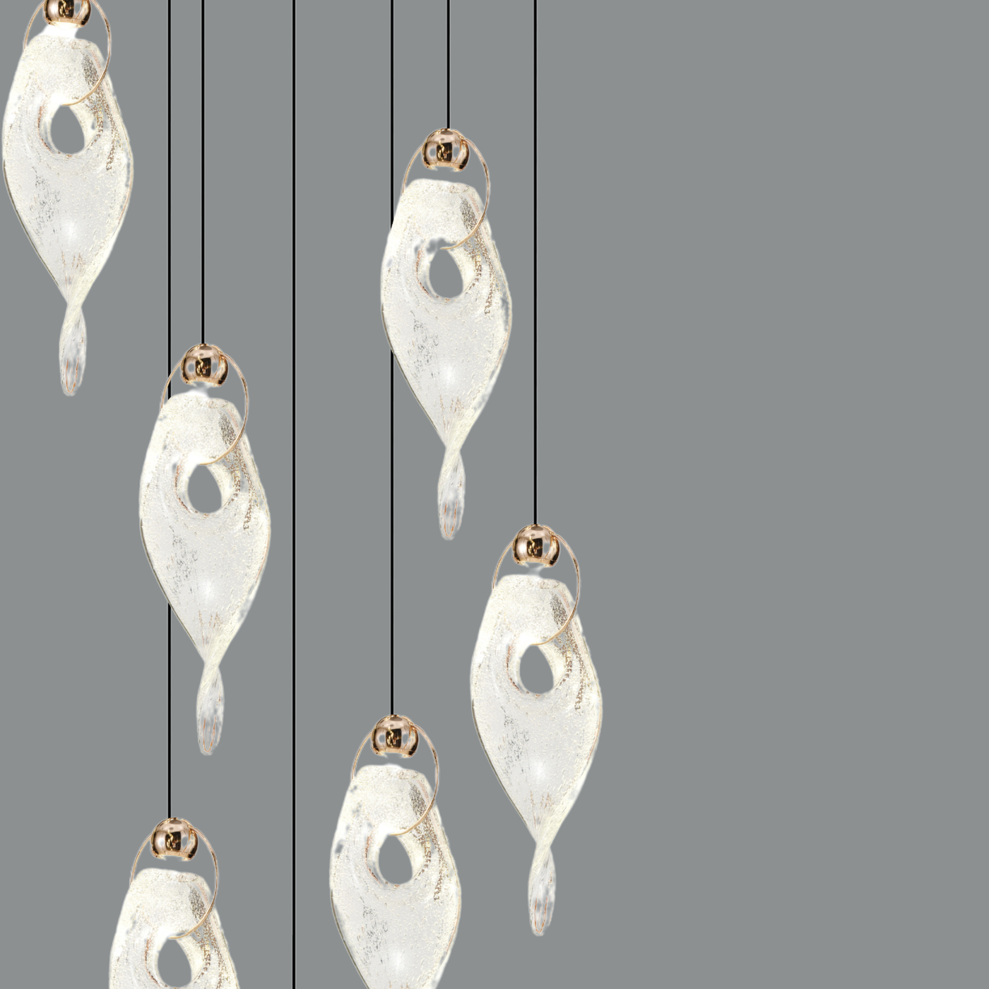 Glazing Drips Hanging Light - Teenbatti