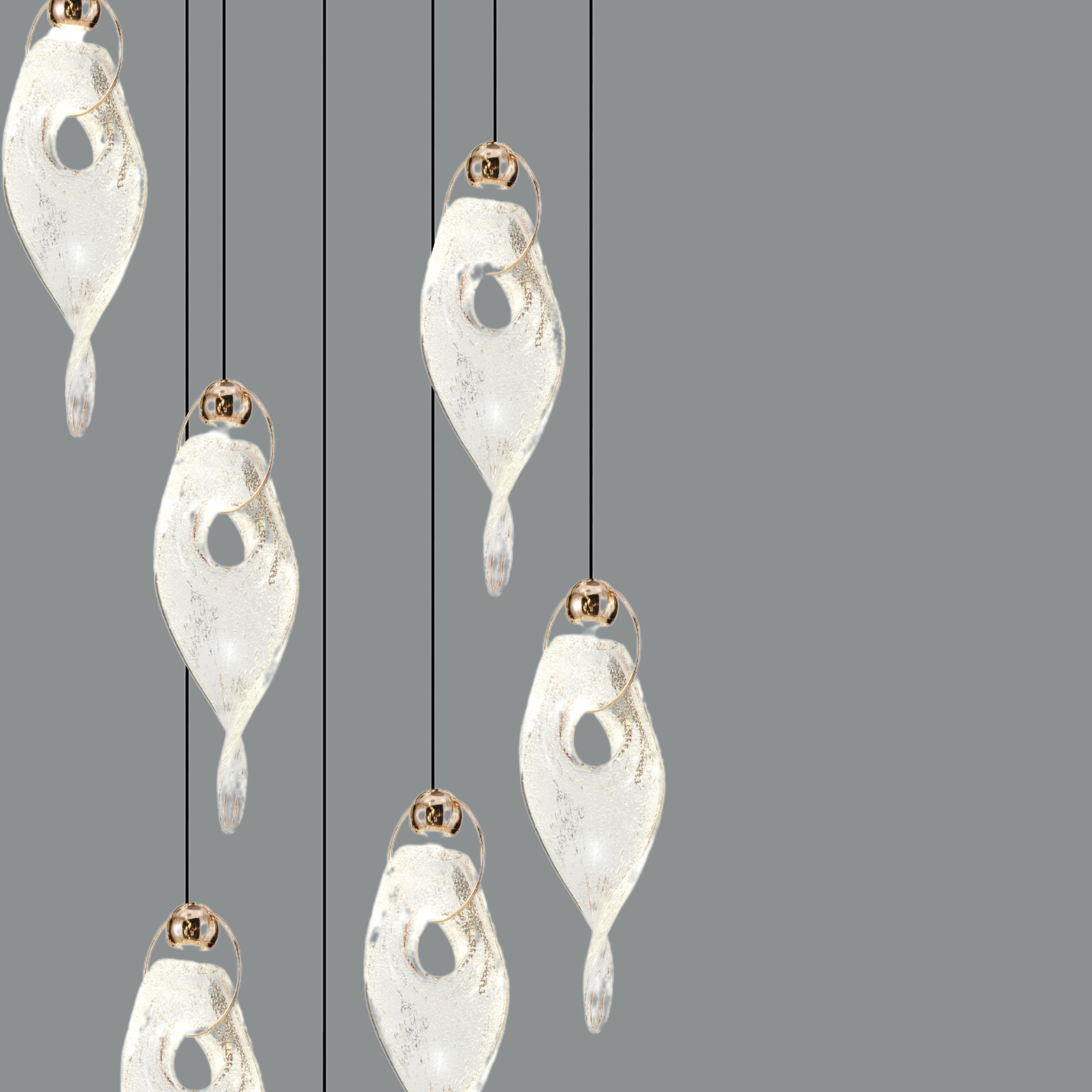 Glazing Drips Hanging Light - Teenbatti
