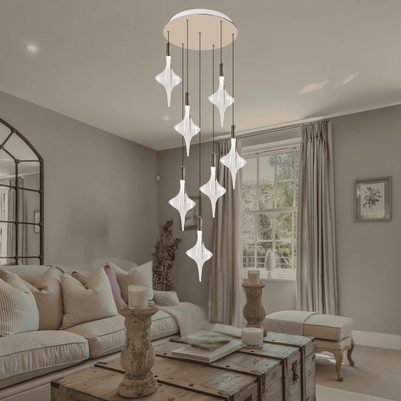 Starlight Drizzle Hanging Light - Teenbatti