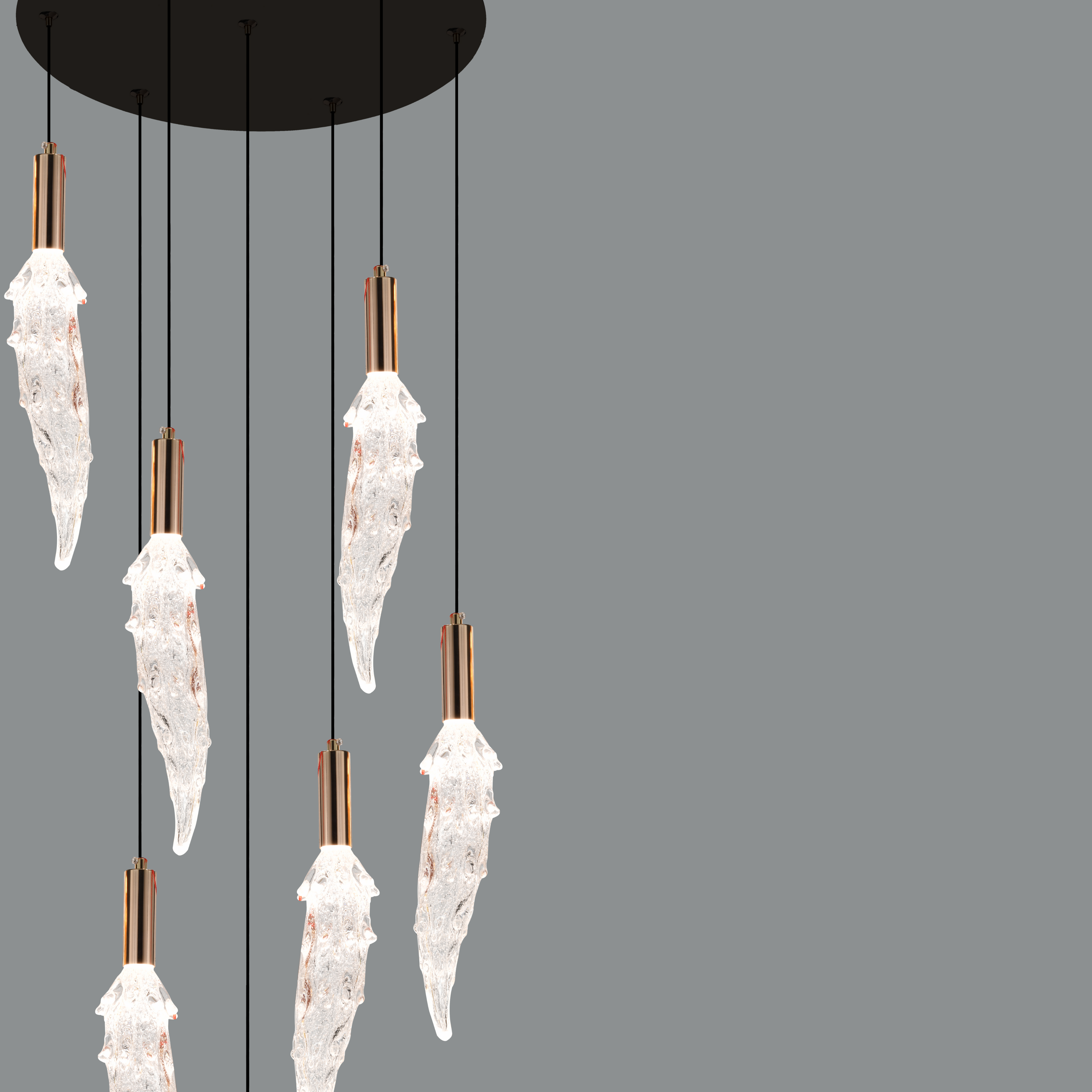 Sculpted Hanging Light - Teenbatti