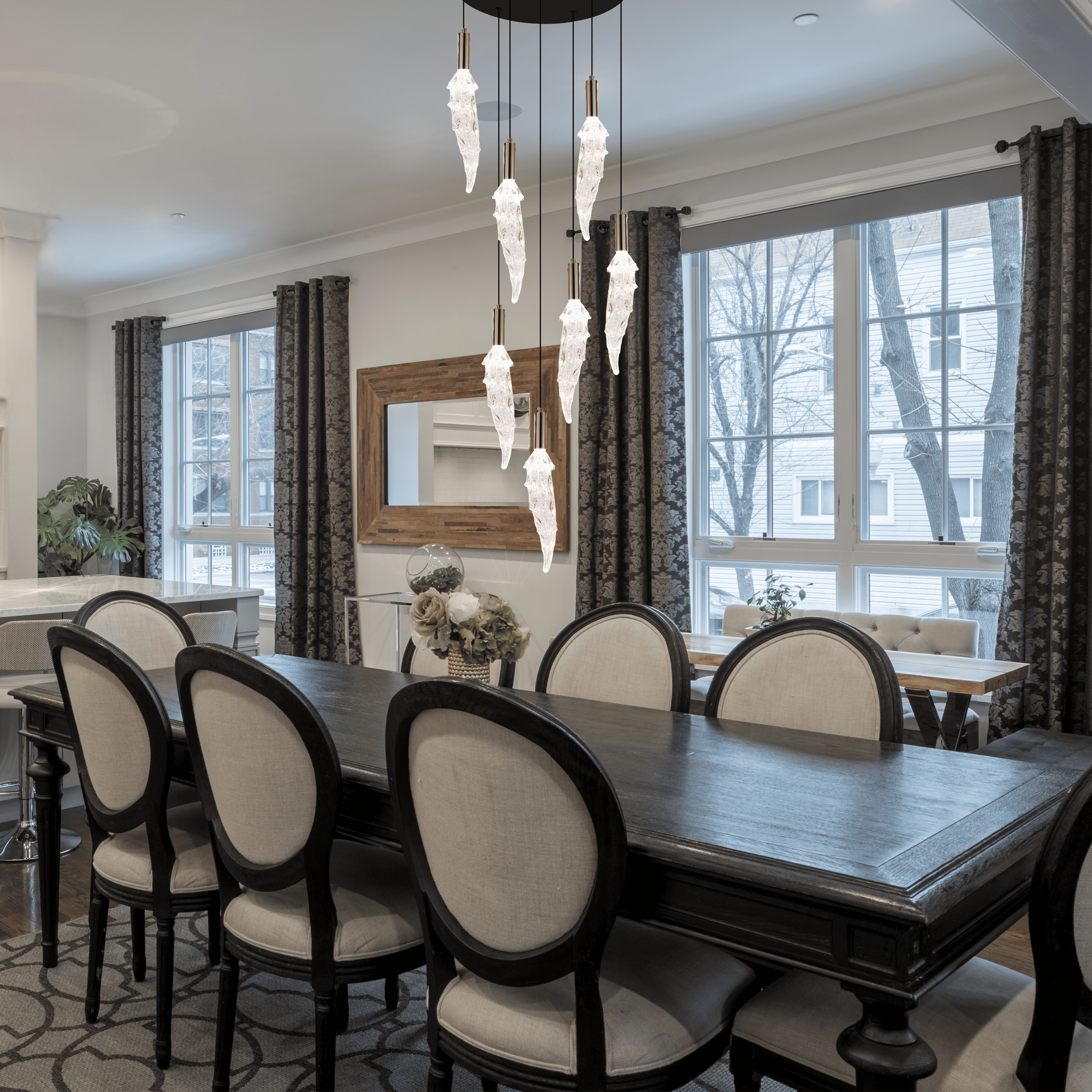 Sculpted Hanging Light - Teenbatti