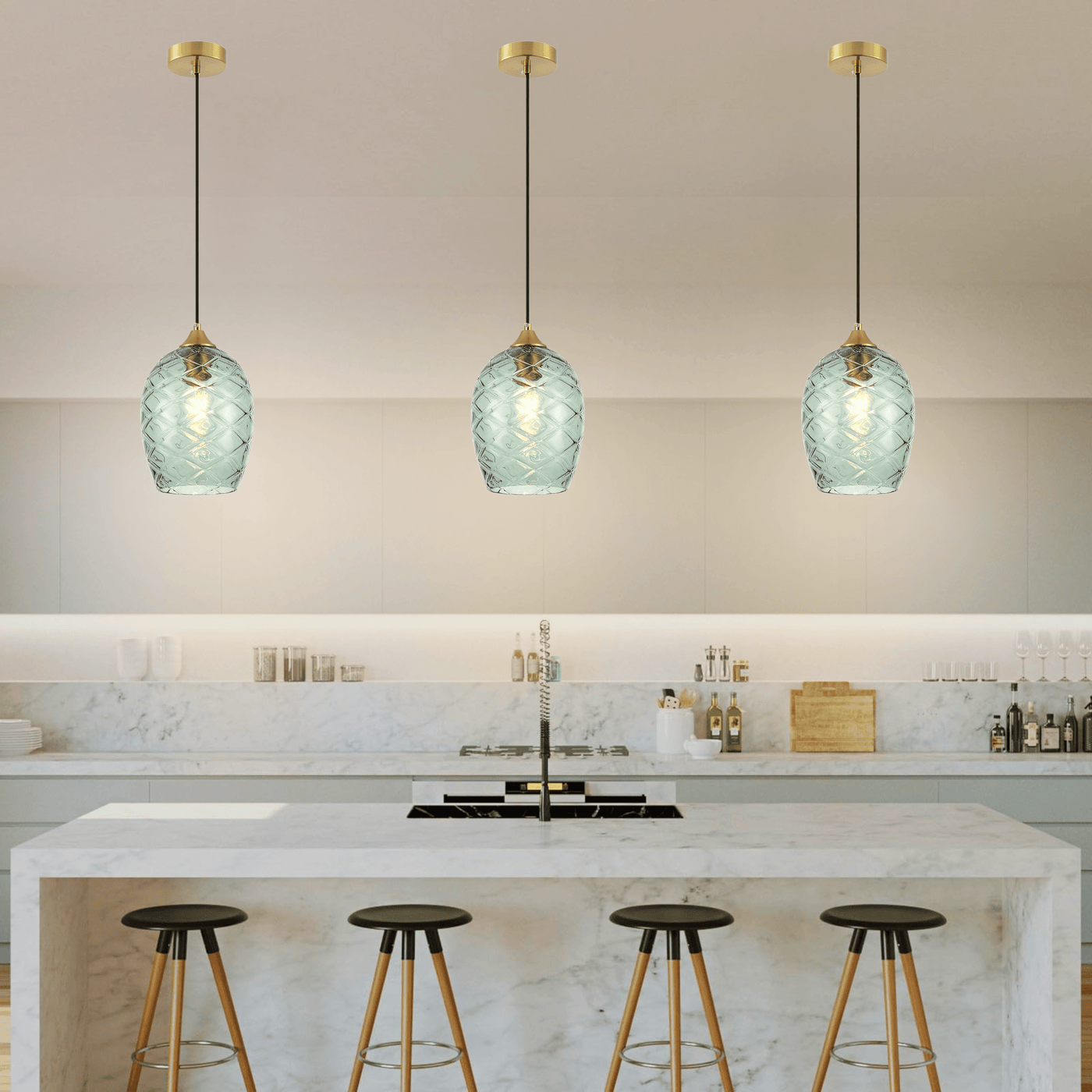 Diamond Cut Hanging Light - Teenbatti