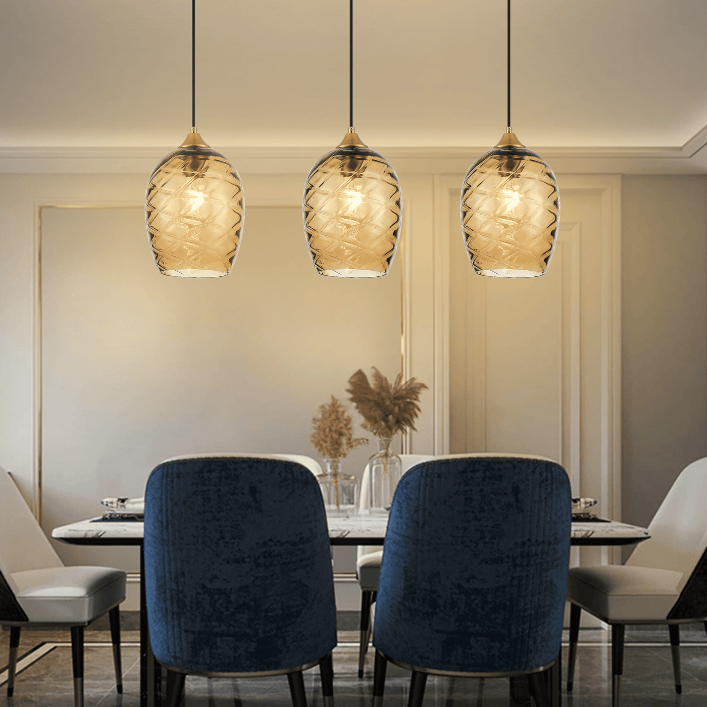 Diamond Cut Hanging Light - Teenbatti