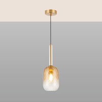 Spiral Glass Hanging Light