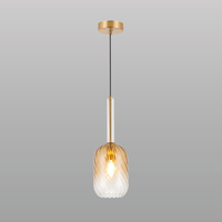 Spiral Glass Hanging Light