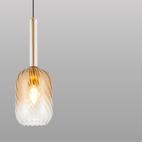 Spiral Glass Hanging Light