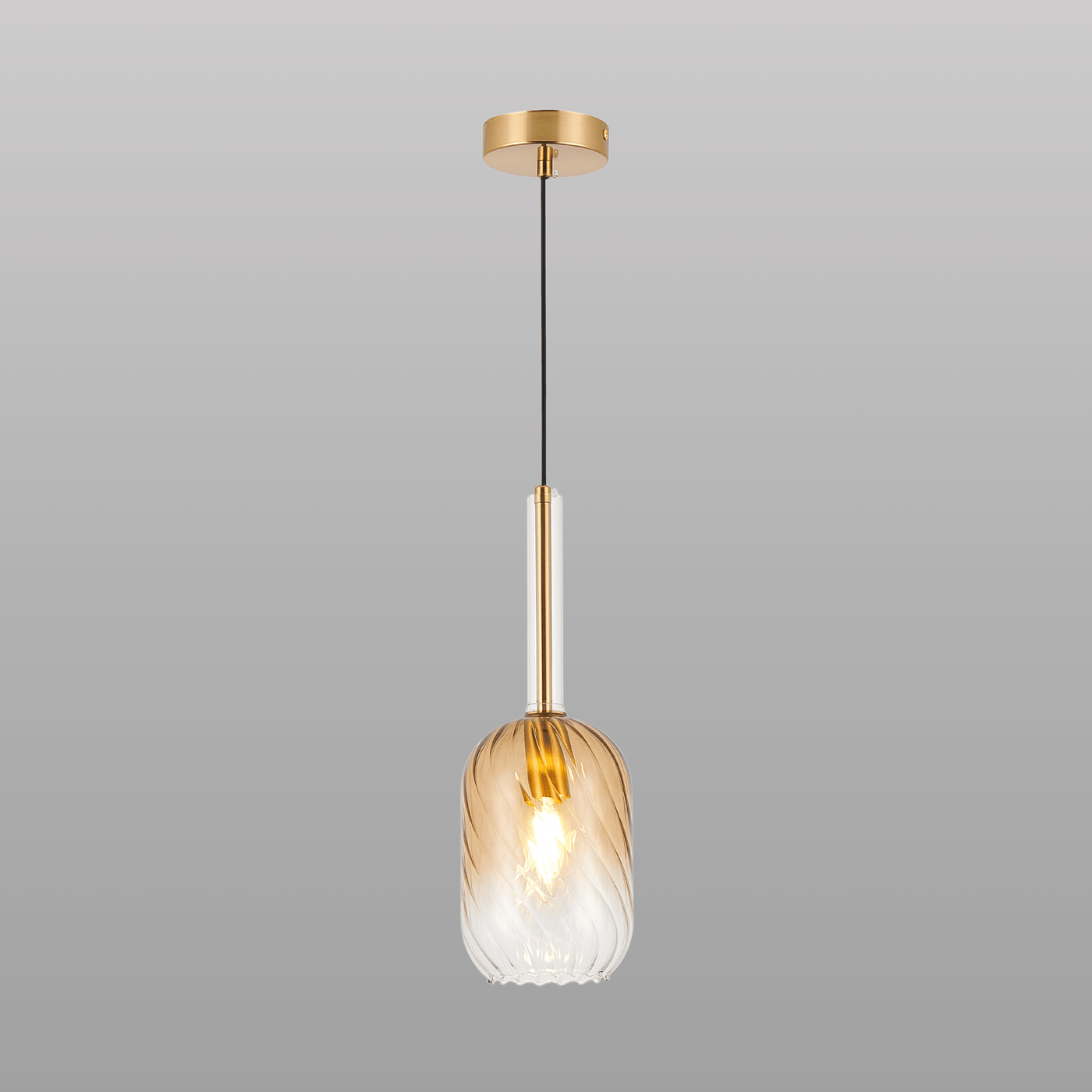 Spiral Glass Hanging Light