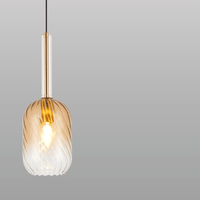 Spiral Glass Hanging Light