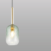 Spiral Glass Hanging Light