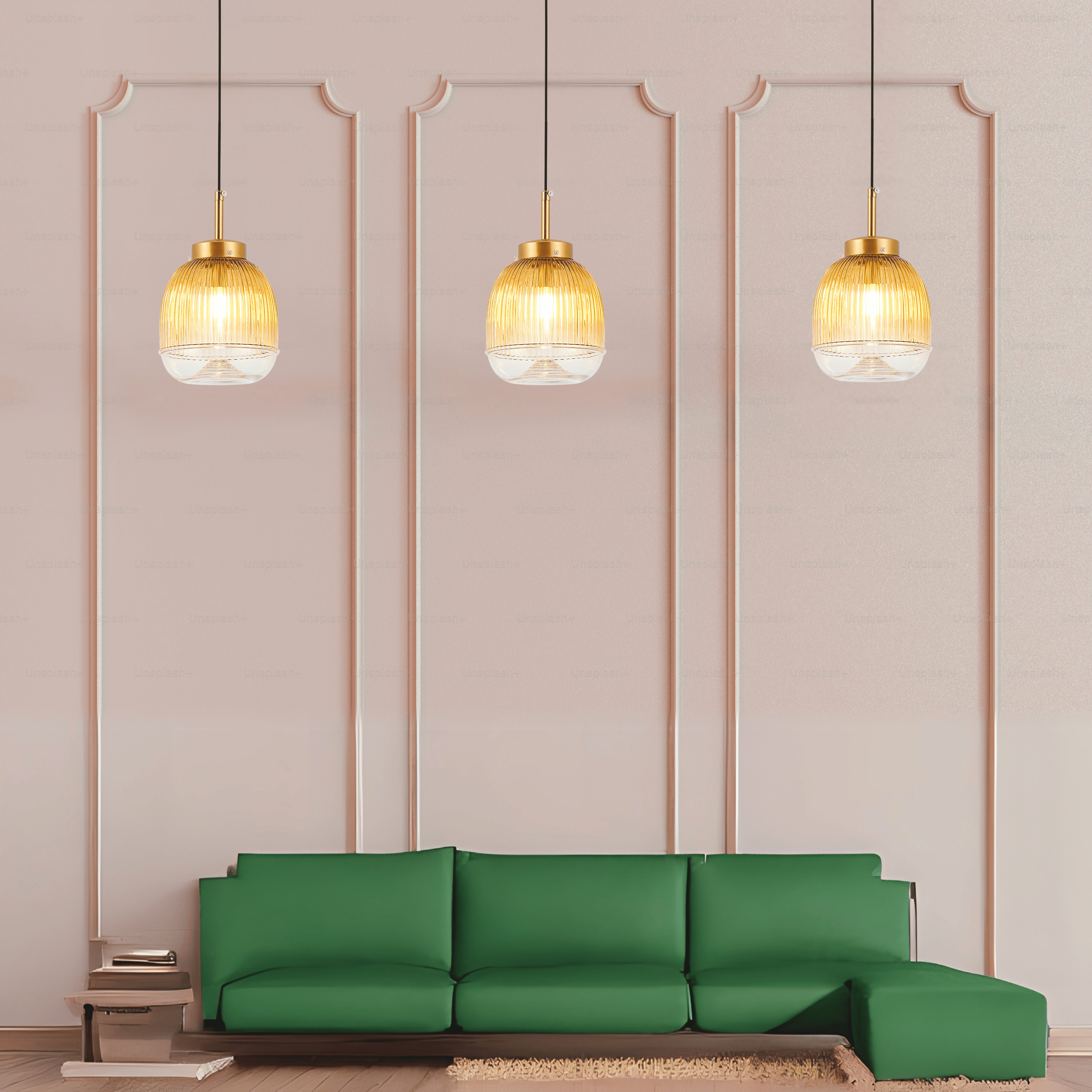 Serene Stripes Hanging Light 