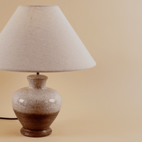 Rustic Glow Table Lamp - Teenbatti