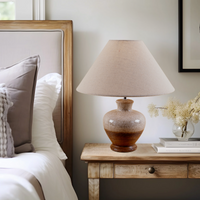 Rustic Glow Table Lamp - Teenbatti