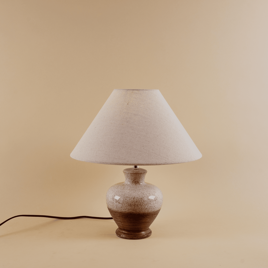Rustic Glow Table Lamp - Teenbatti