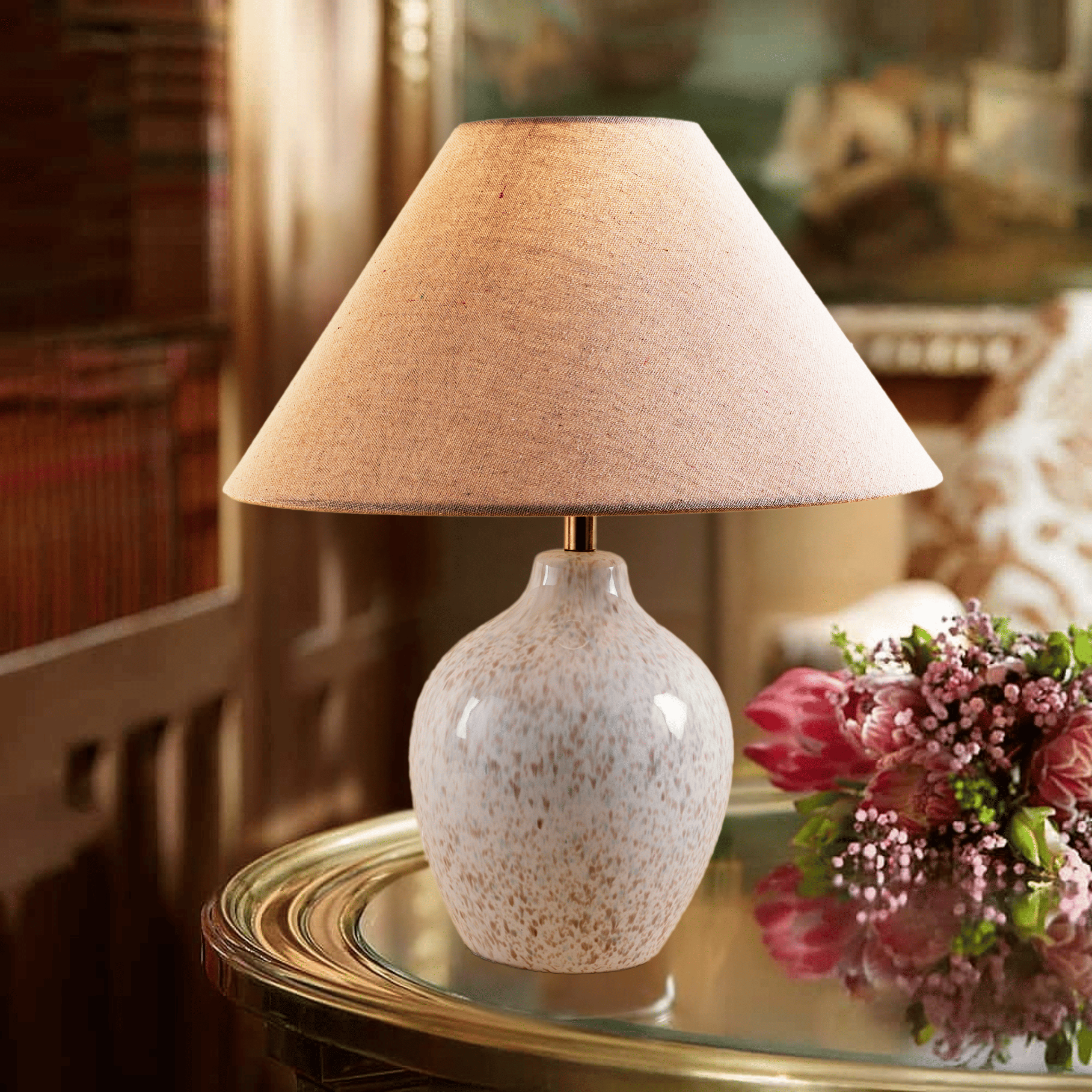 Serene Glow Table Lamp - Teenbatti