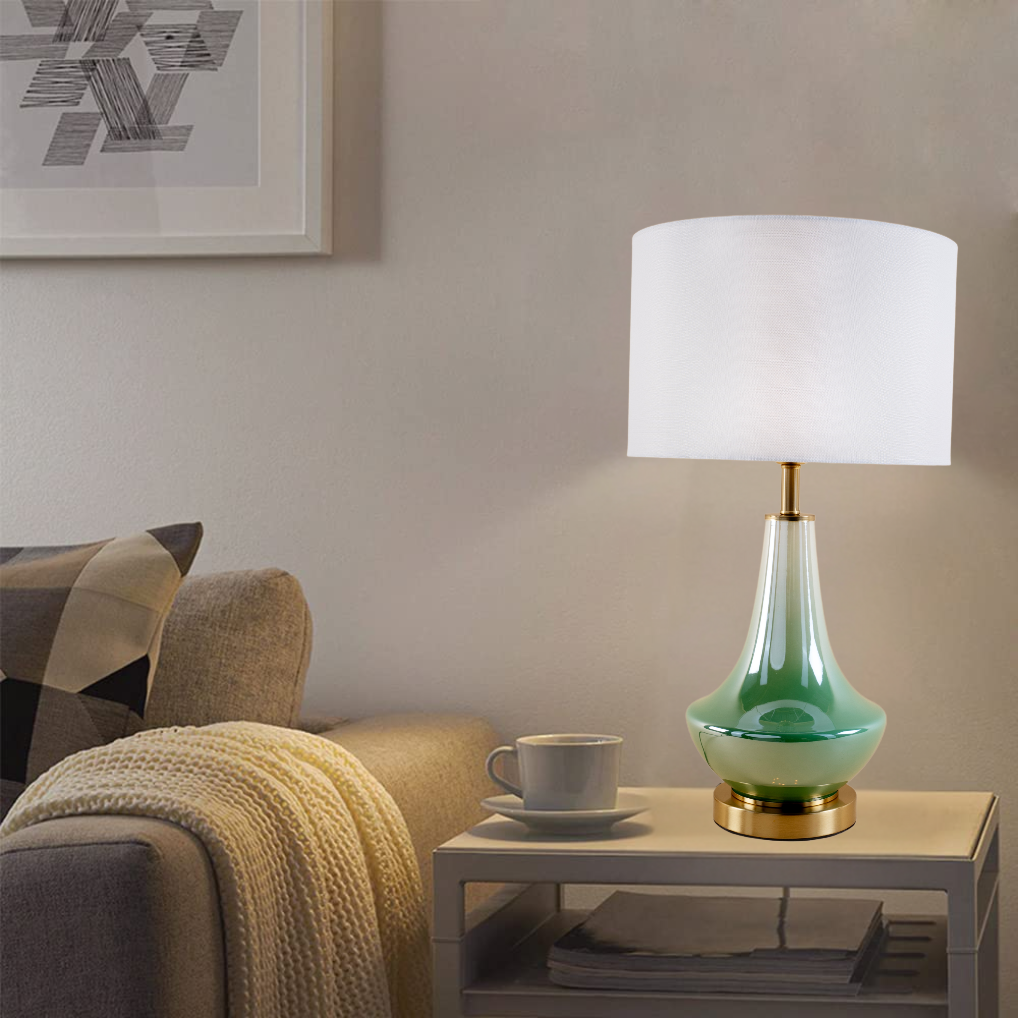 Emerald Dream Table Lamp - Teenbatti