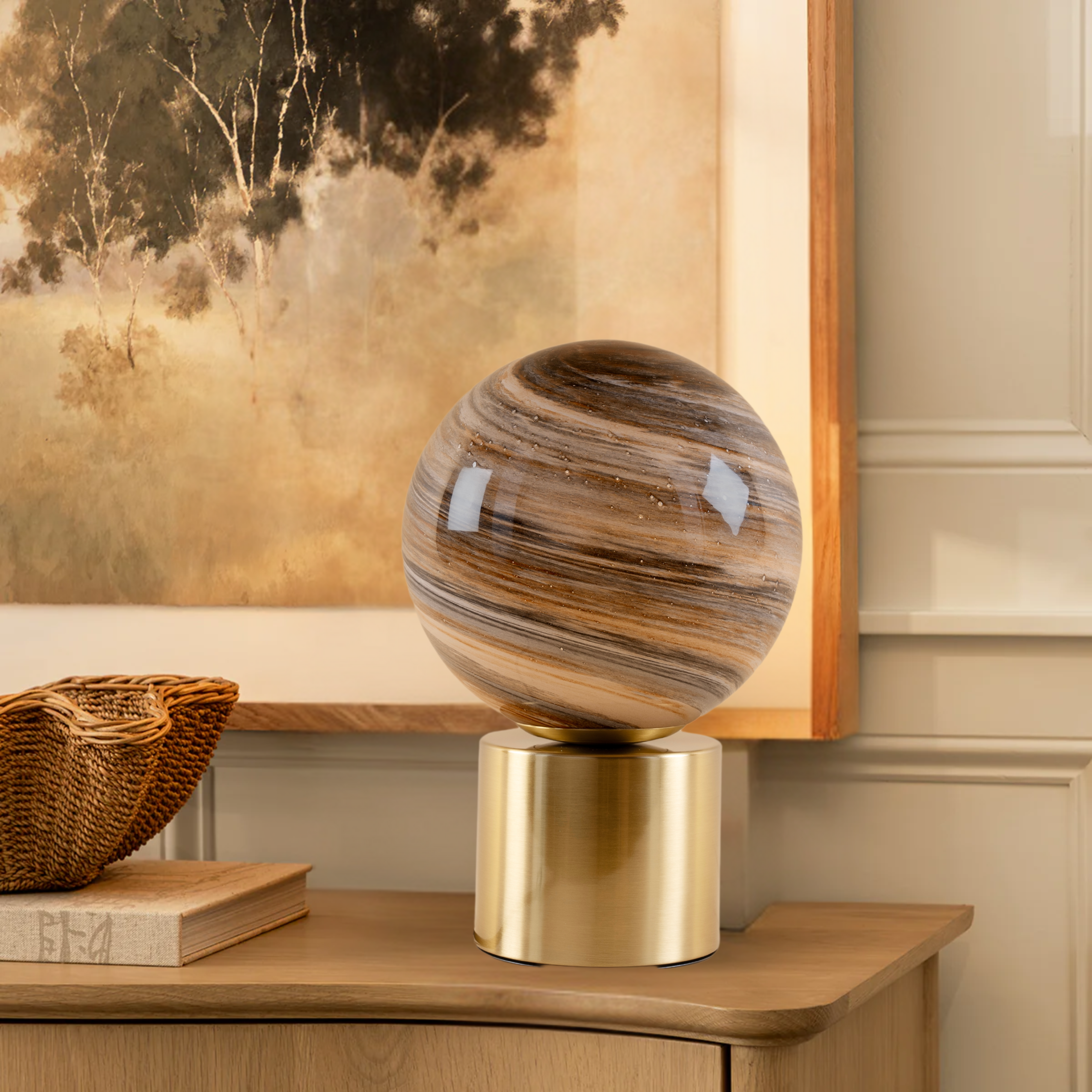 Earth Table Lamp - Teenbatti