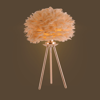 Featherlight Tripod Table Lamp French Gold
