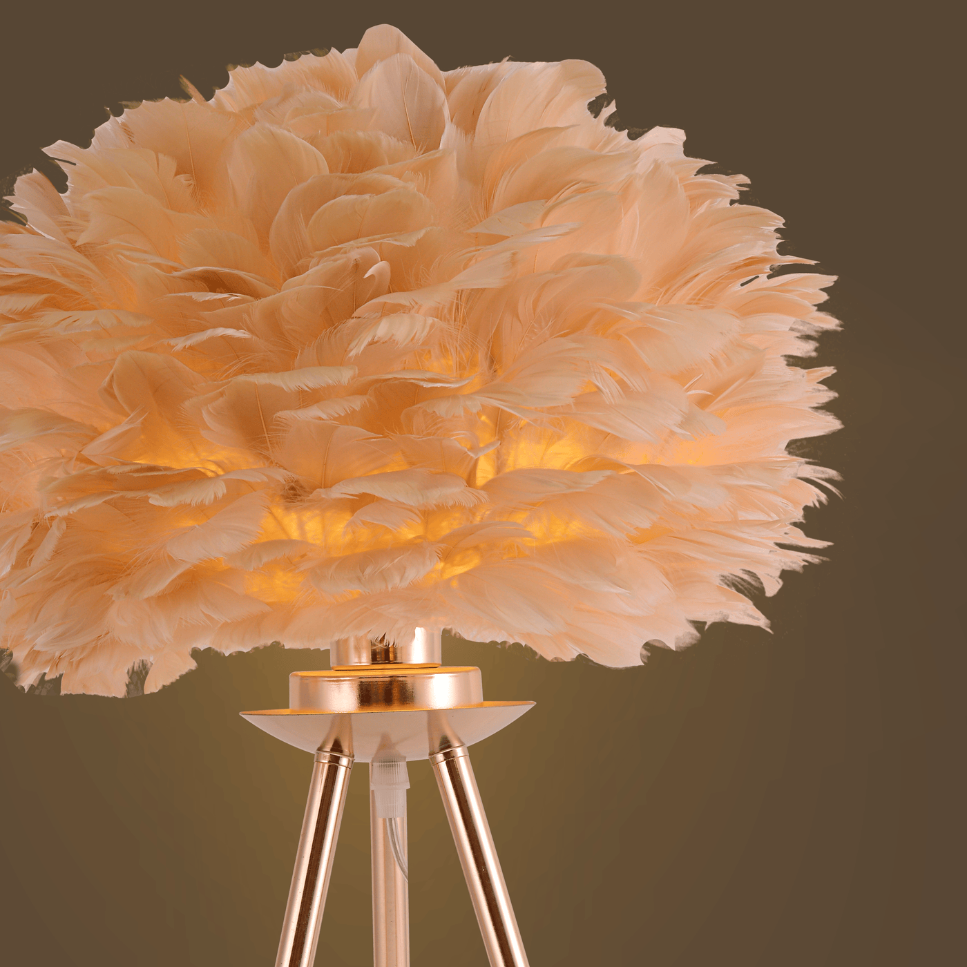 Featherlight Tripod Table Lamp French Gold