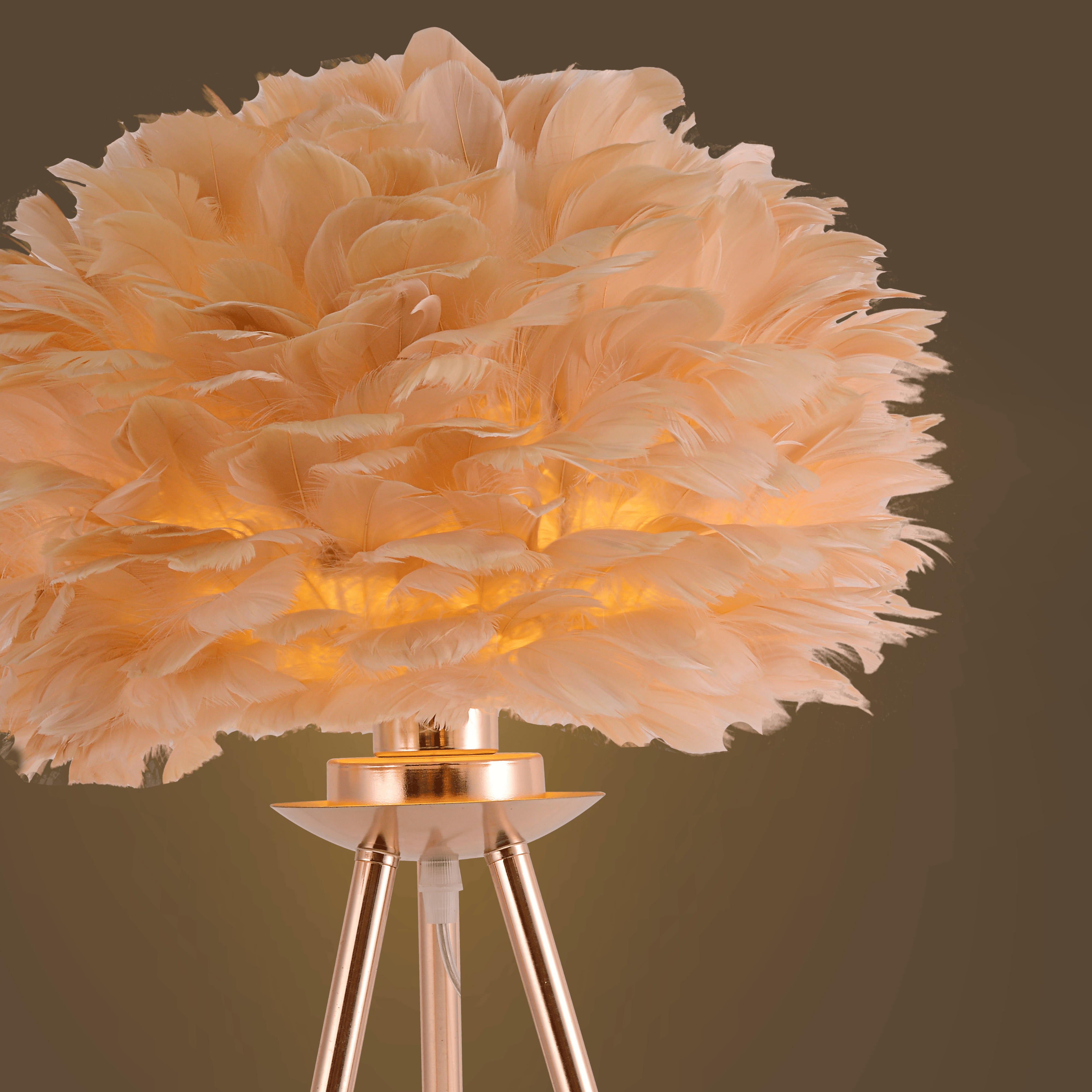 Featherlight Tripod Table Lamp French Gold