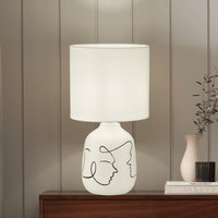 Abstract Faces Table Lamp