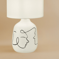 Abstract Faces Table Lamp