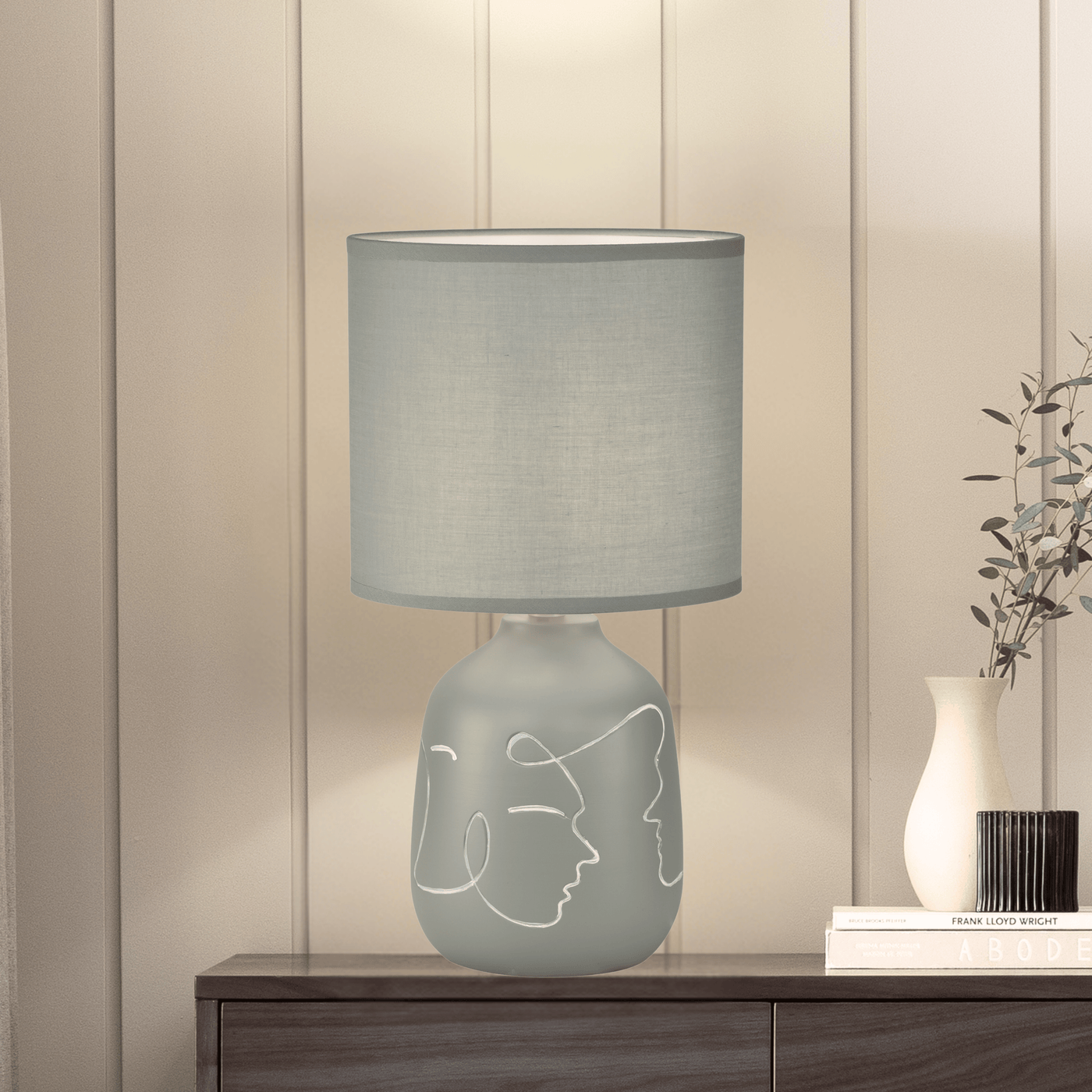 Abstract Faces Table Lamp