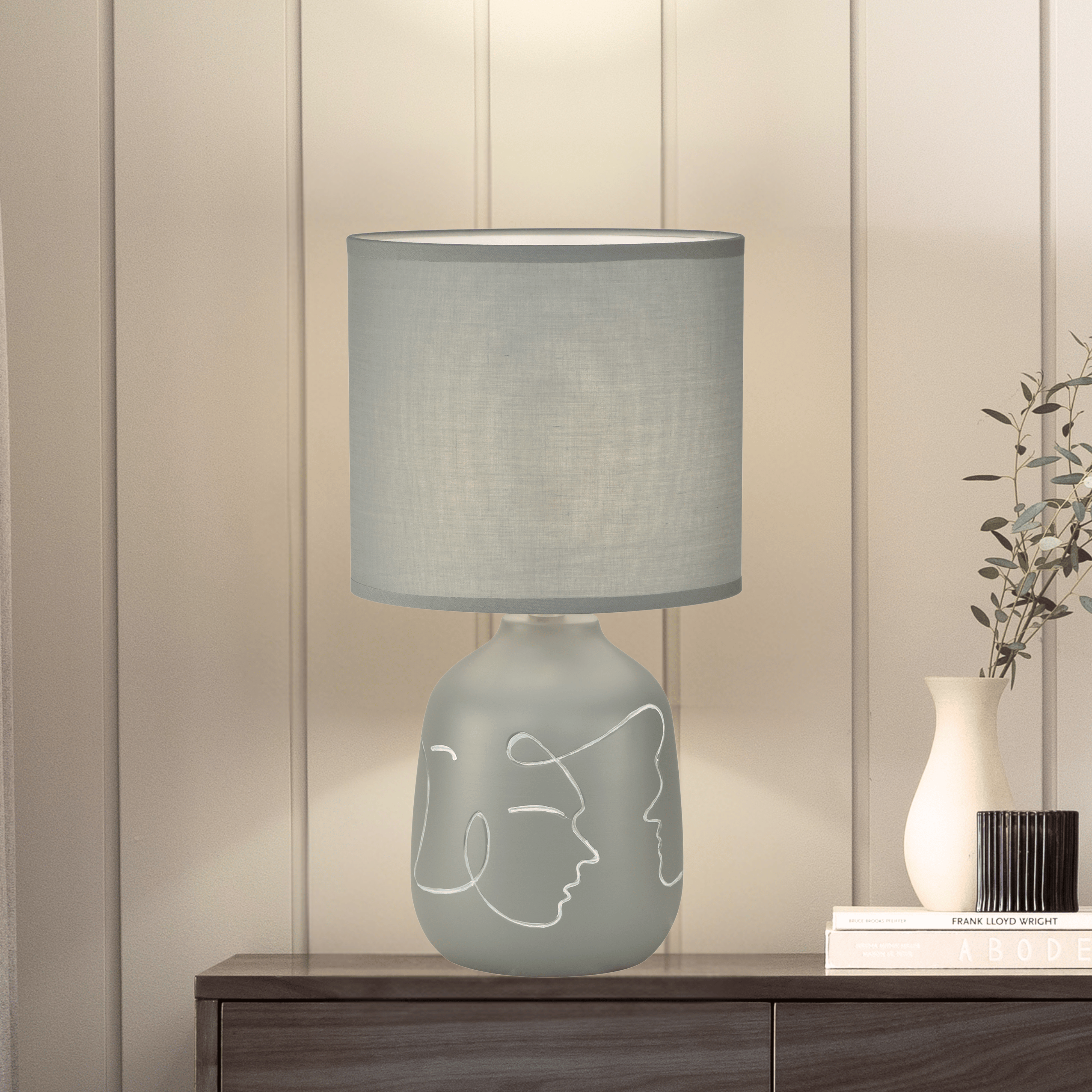 Abstract Faces Table Lamp