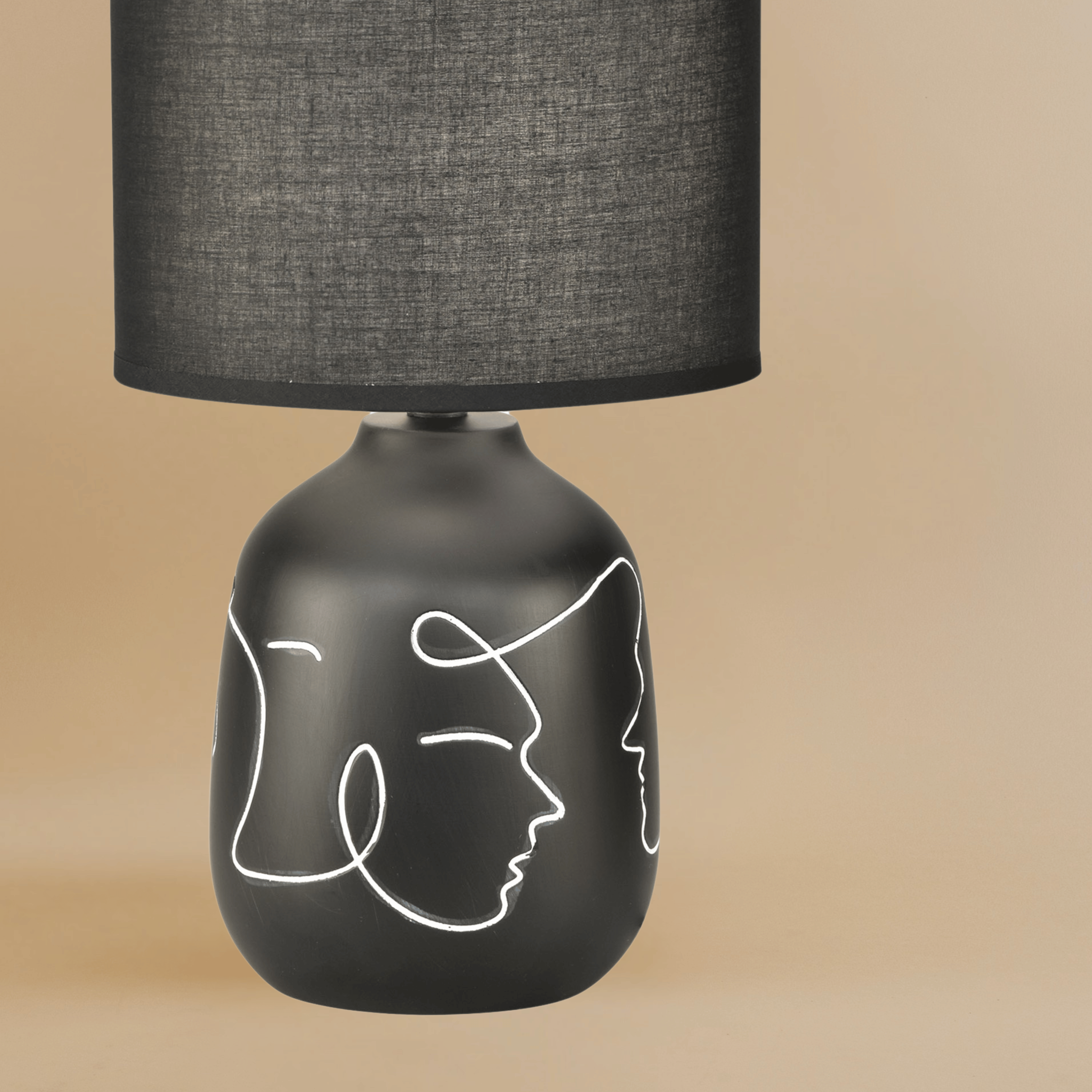 Abstract Faces Table Lamp