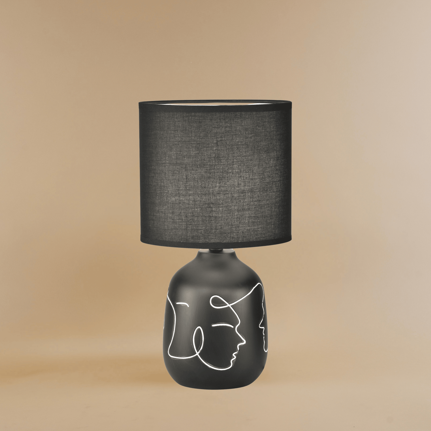 Abstract Faces Table Lamp