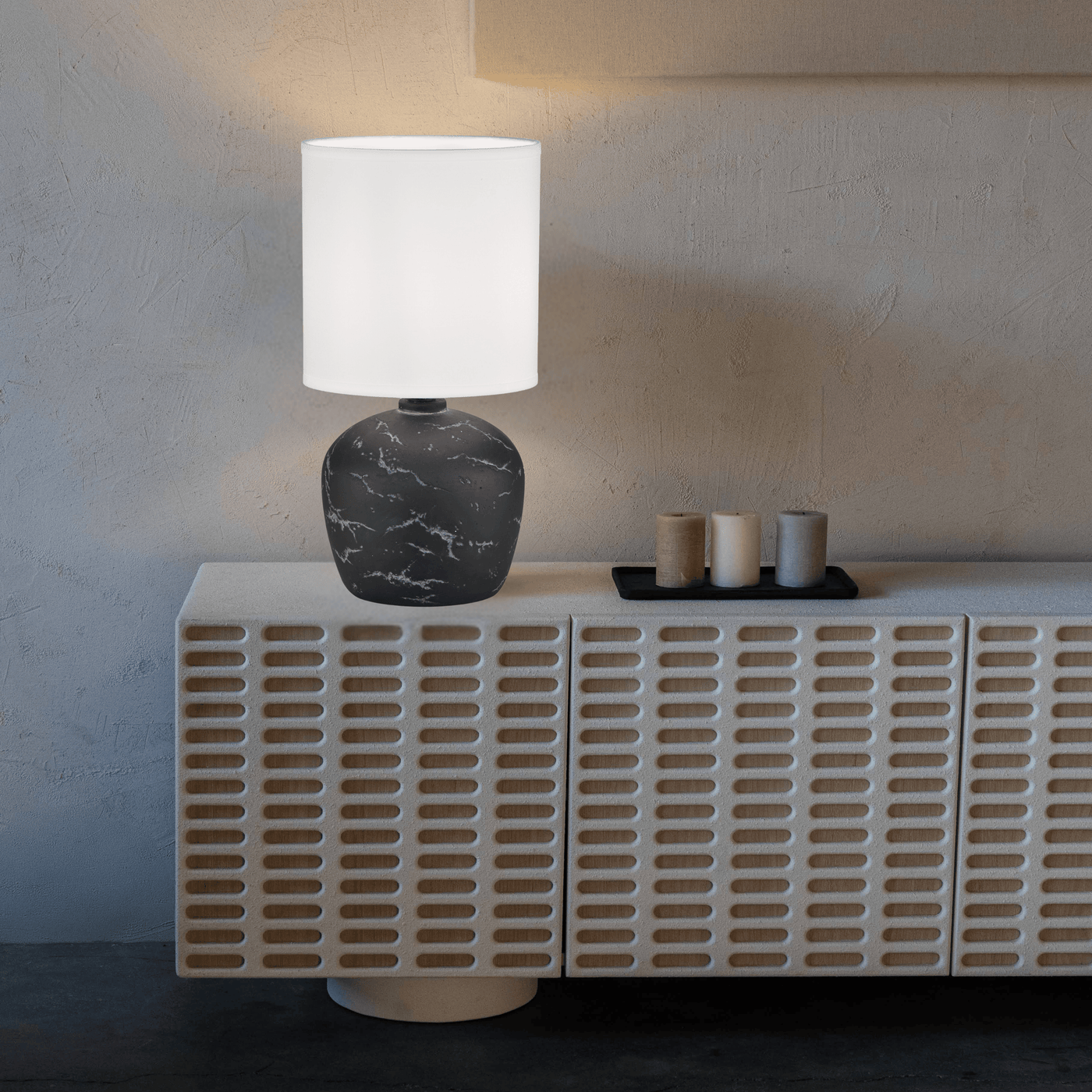 Midnight Marble Table Lamp - Teenbatti