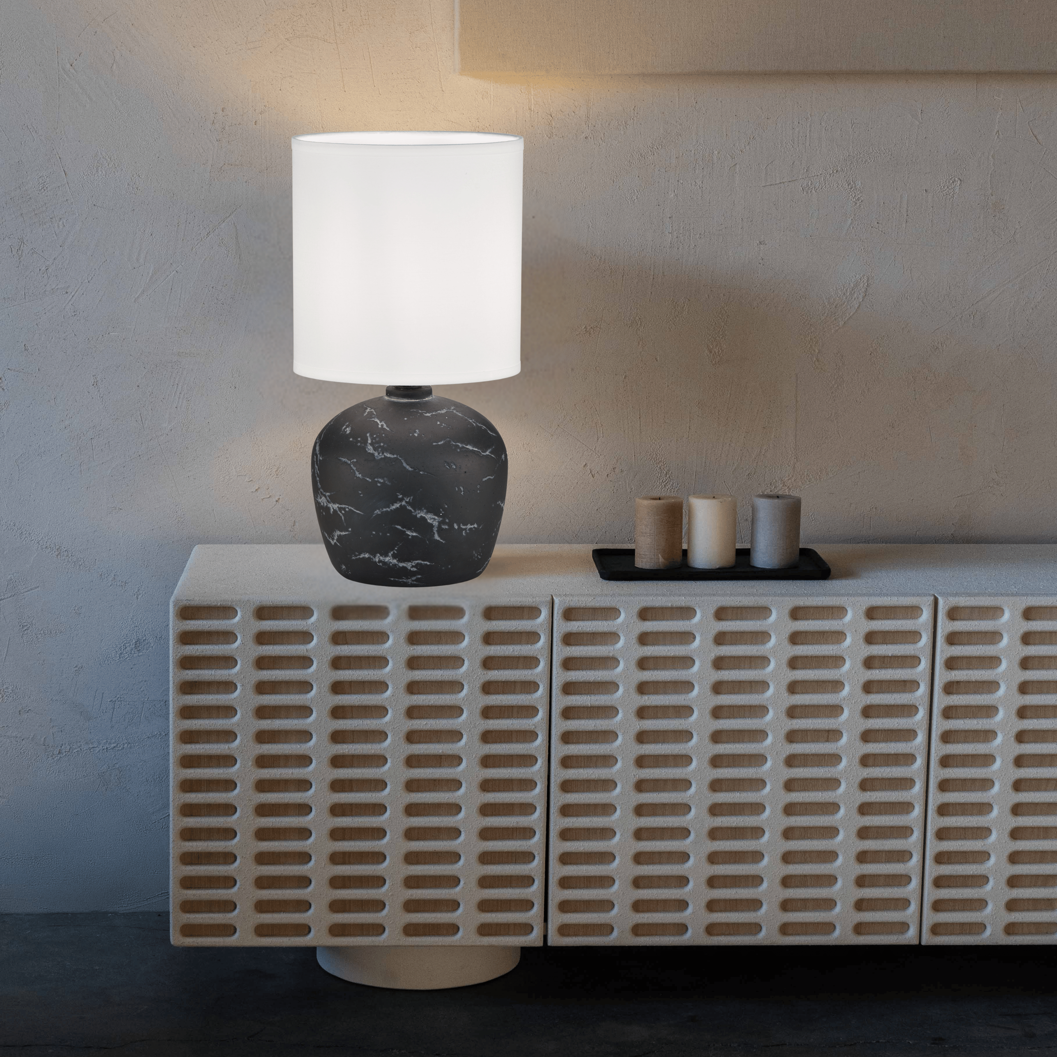 Midnight Marble Table Lamp - Teenbatti