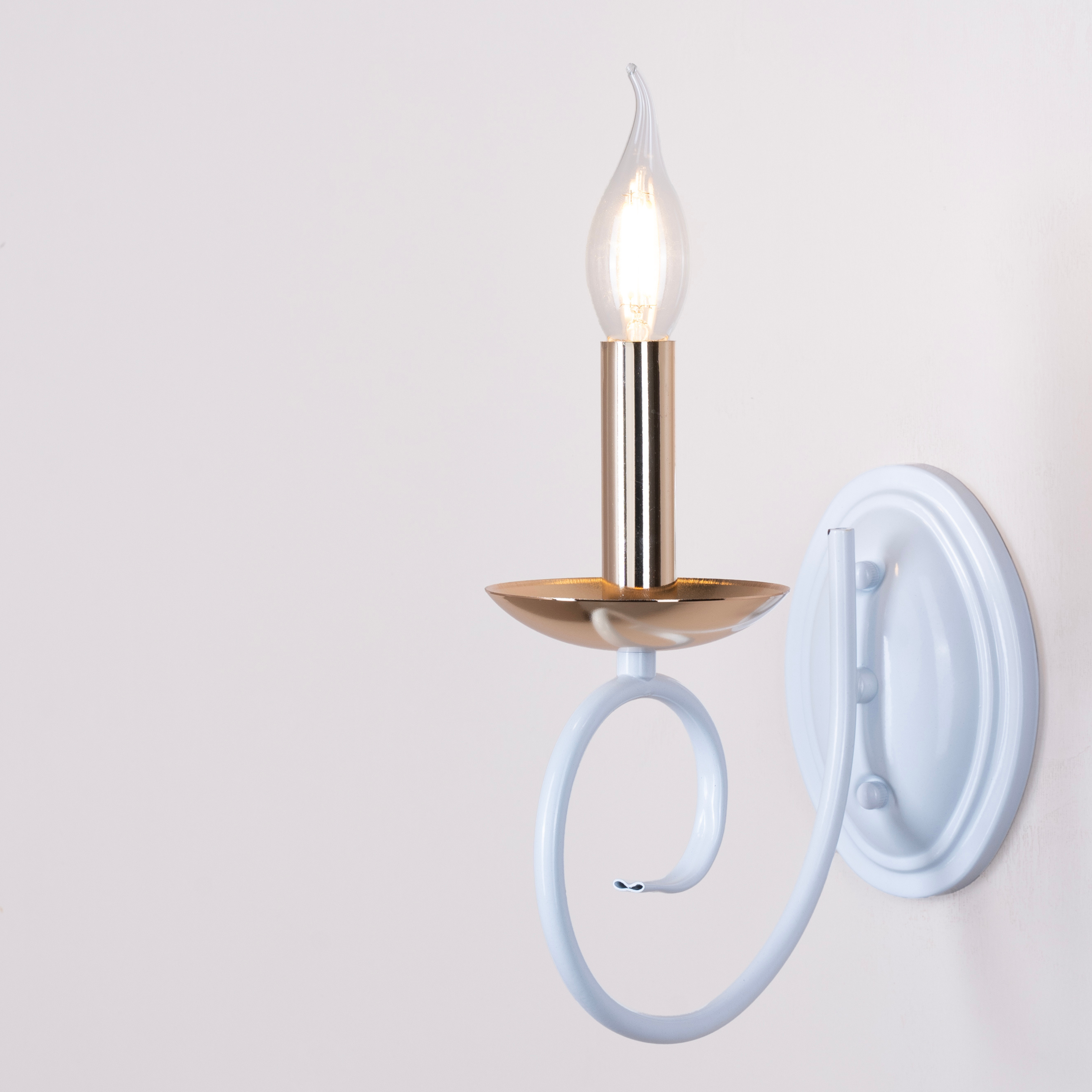 Whimsical White Wall Light - Teenbatti