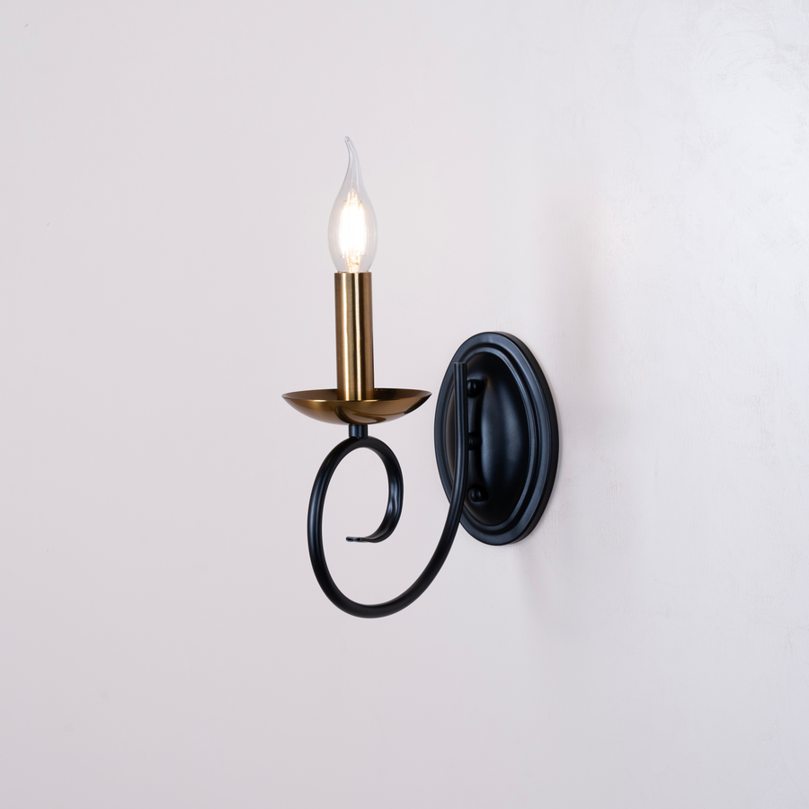 Whimsical Black Wall Light - Teenbatti