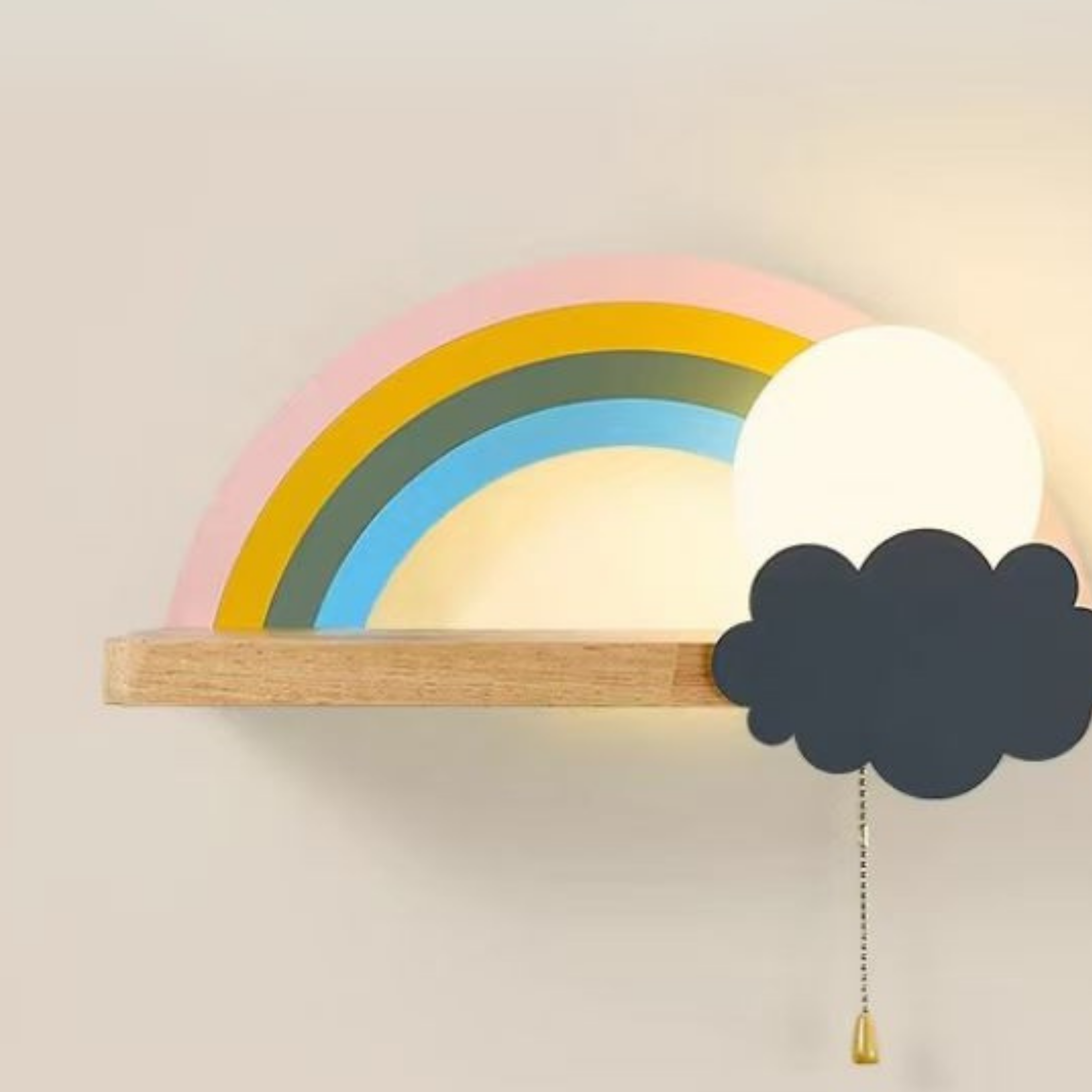 Rainbow & Cloud Wall Light