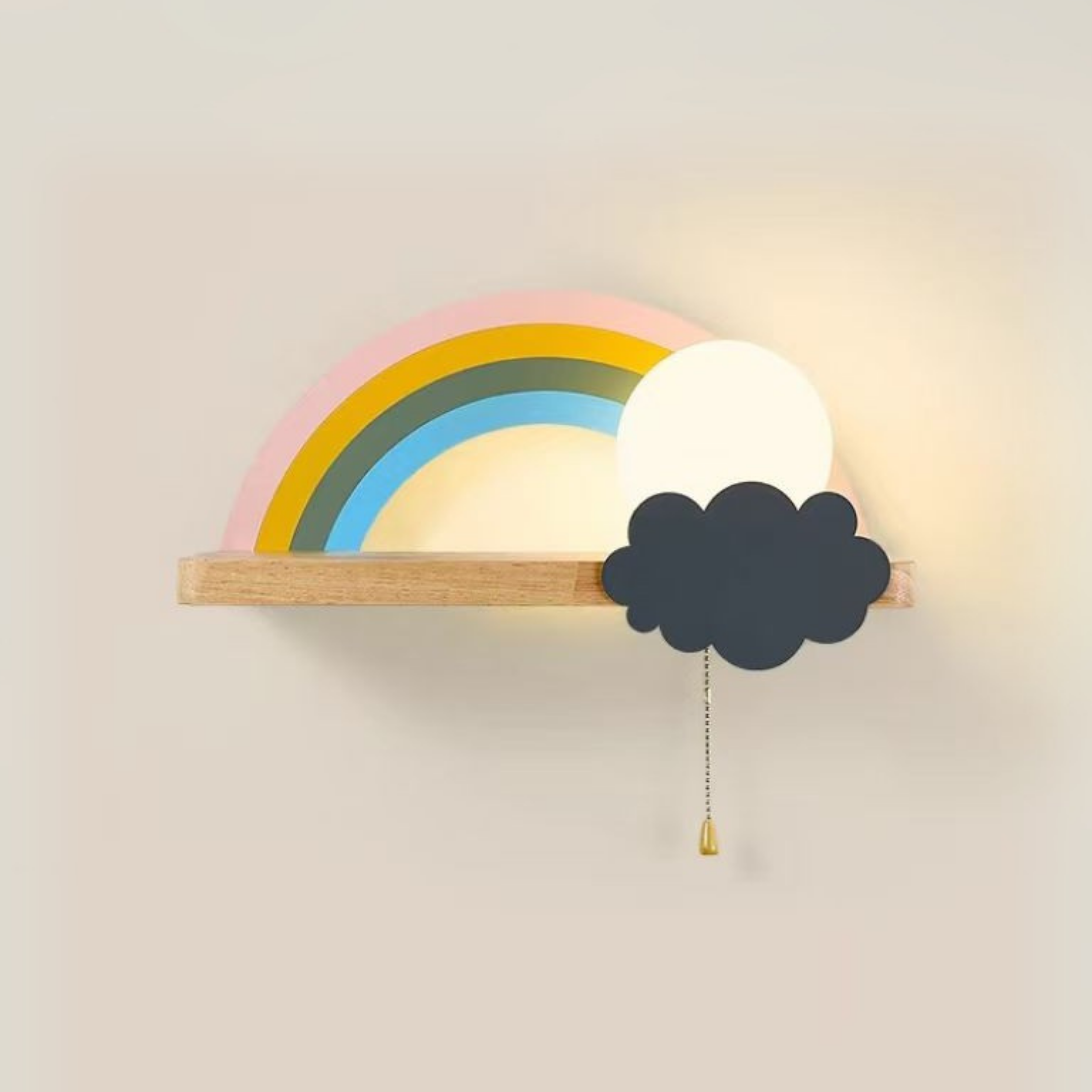 Rainbow & Cloud Wall Light