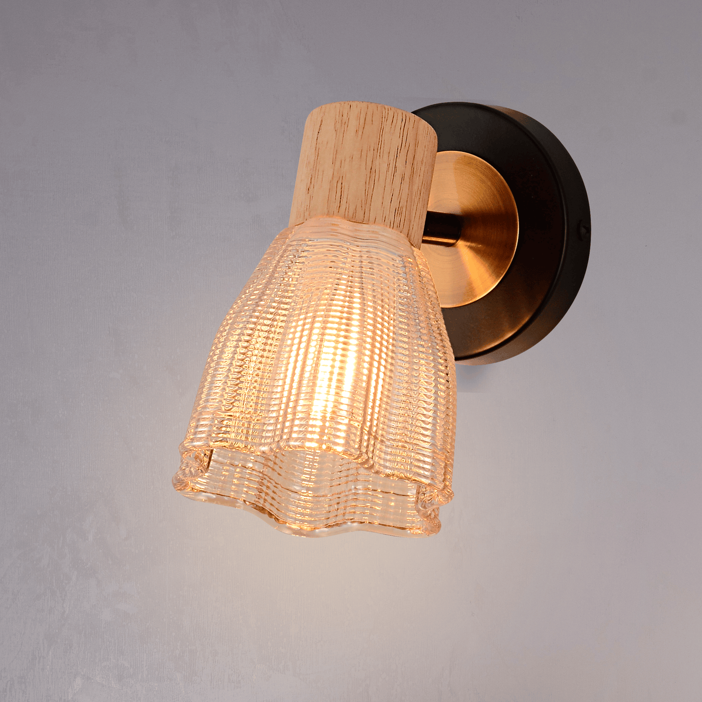 Flora Bloom Single Wall Light Amber