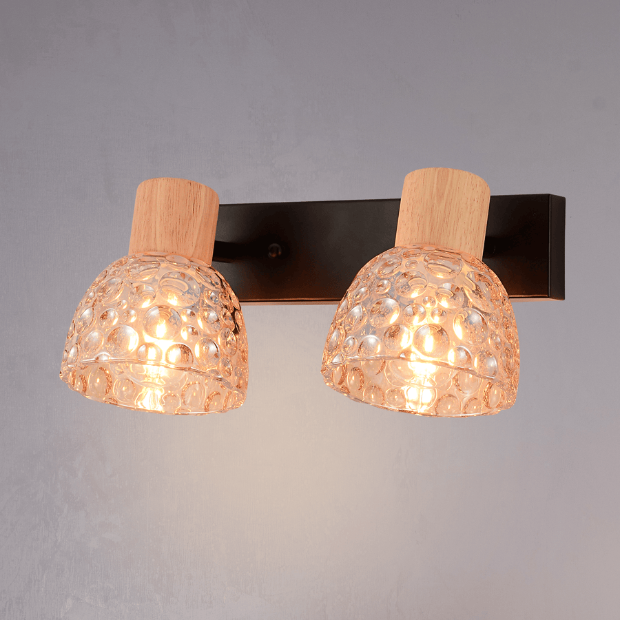 Bubble Bloom Double Wall Light Amber