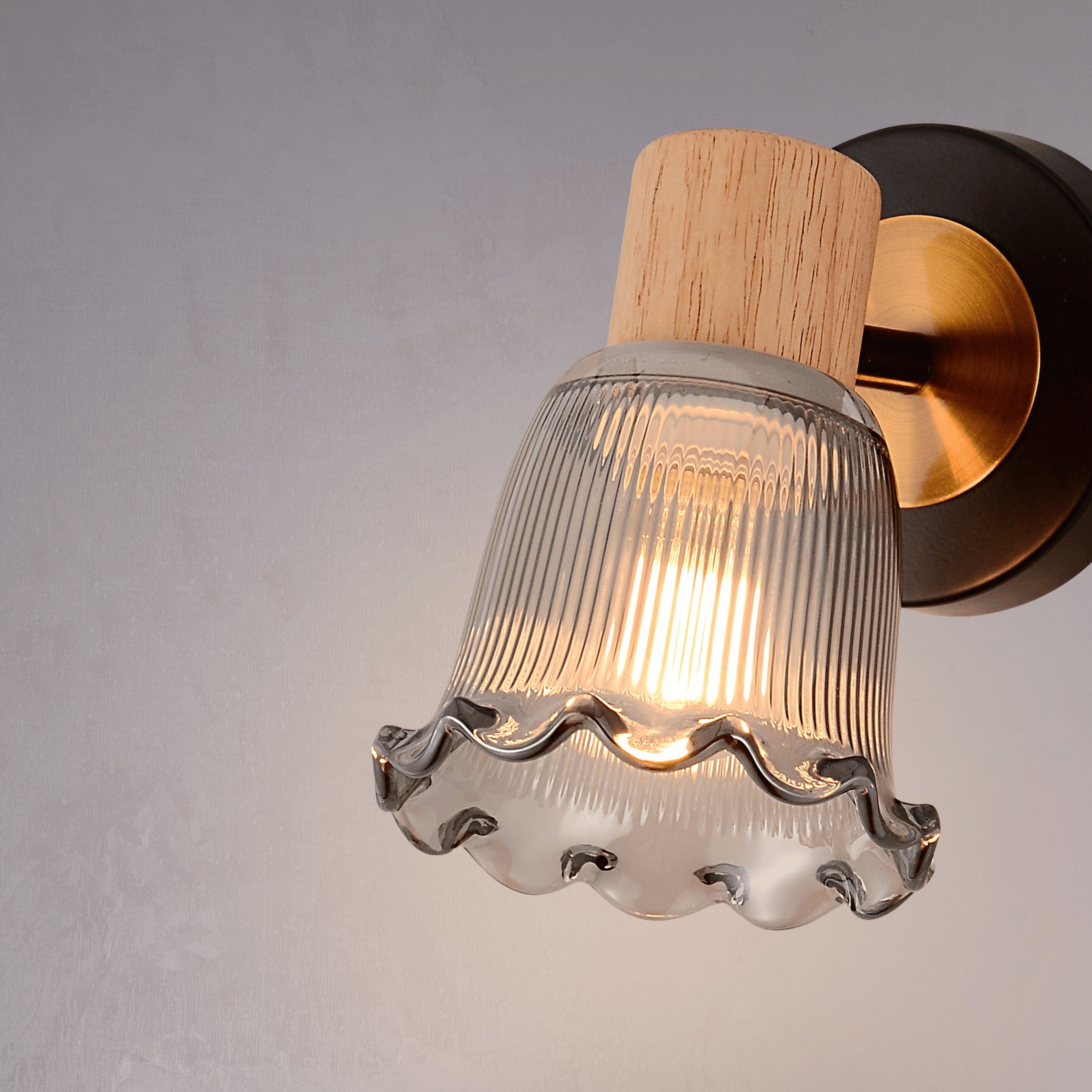 Scallop Shell Single Wall Light Smoke grey
