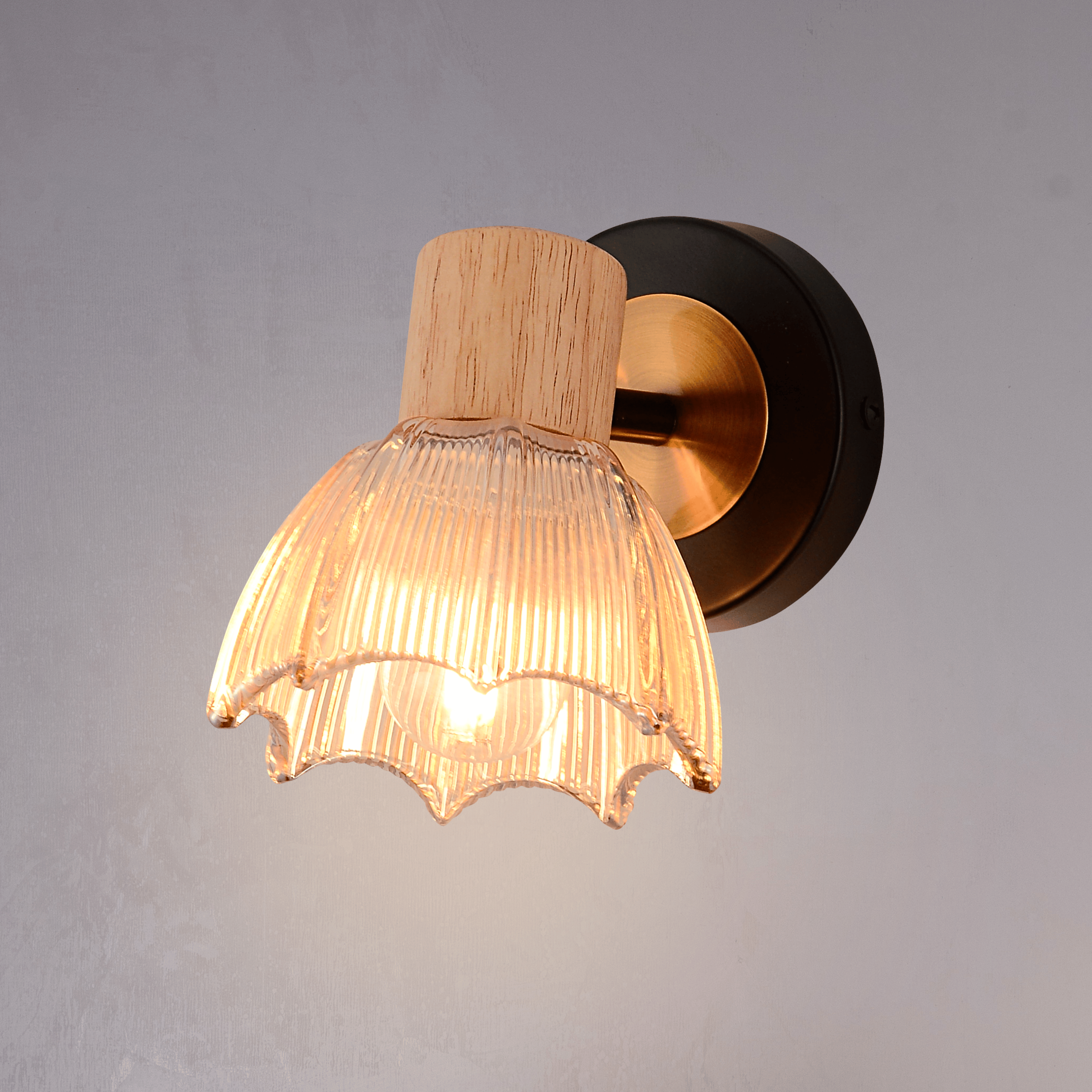 Umbrella Single Wall Light Amber