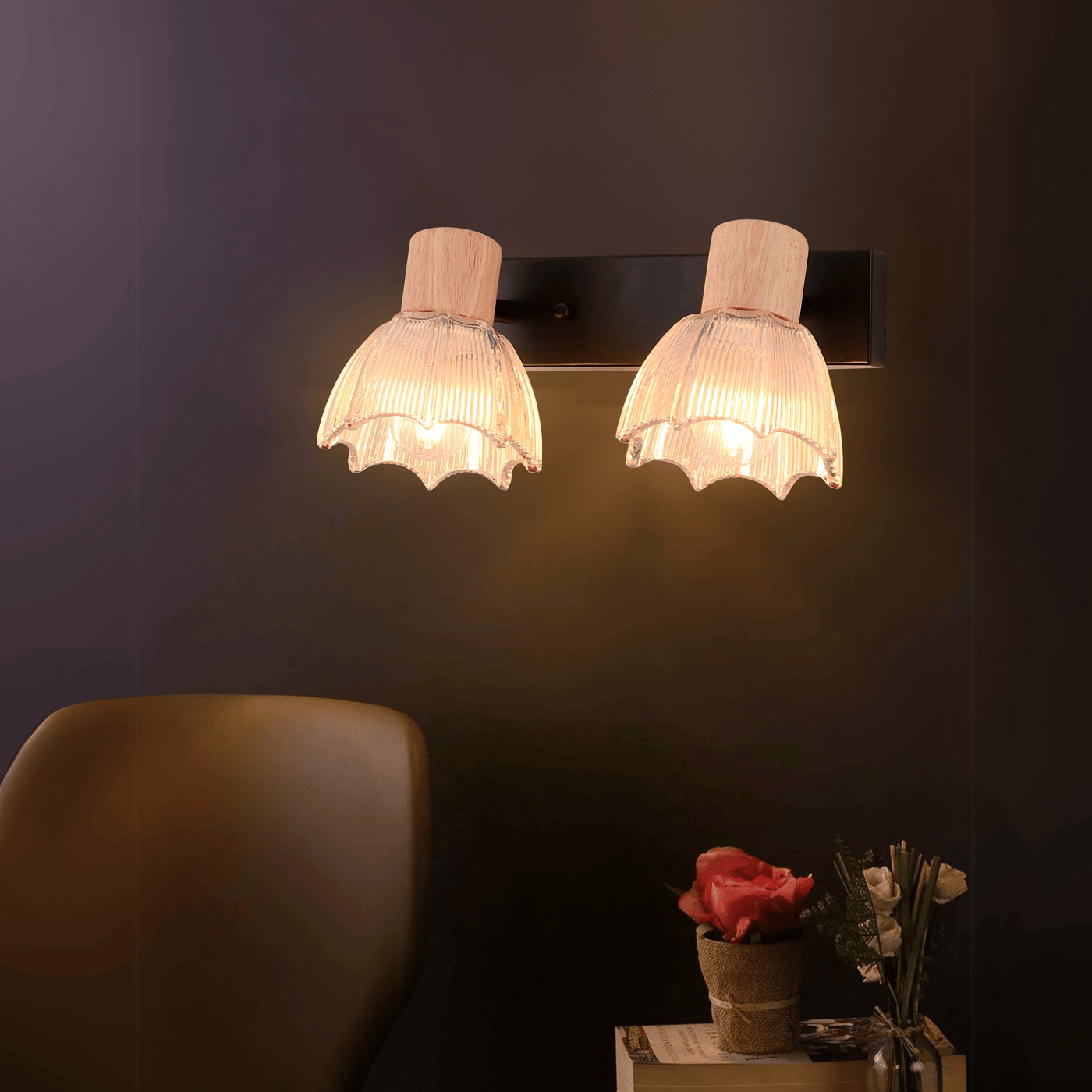 Umbrella Double Wall Light Amber