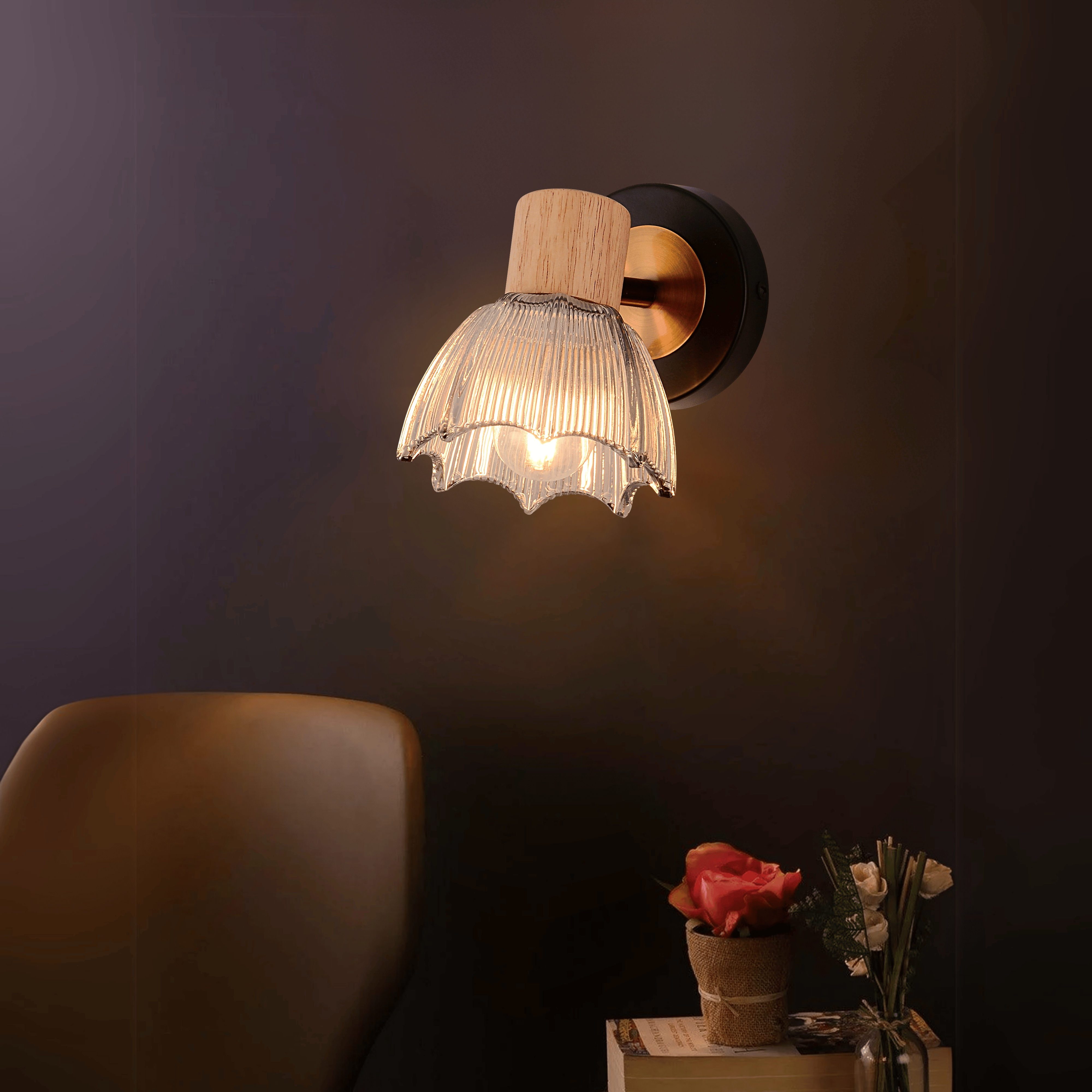 Umbrella Single Wall Light Smoke Grey 