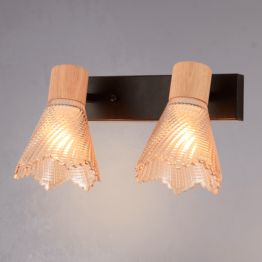 Wave Cona Double Wall Light - Teenbatti