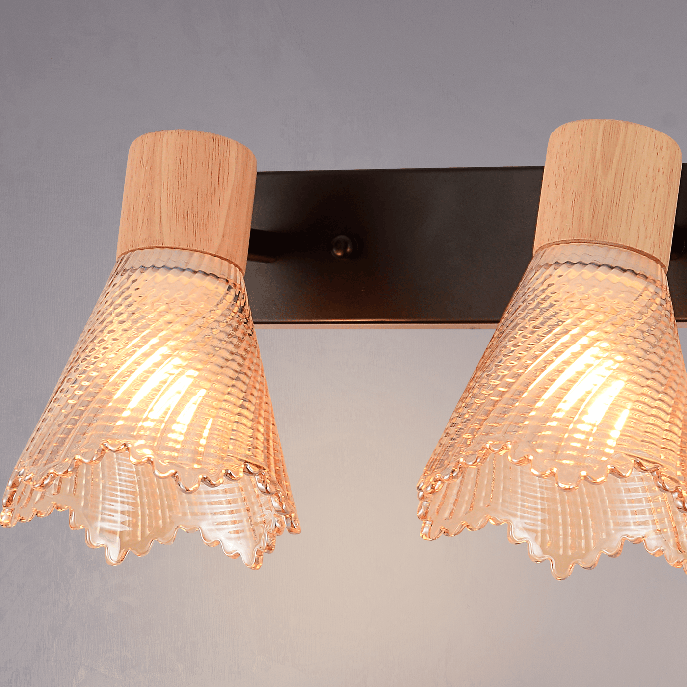 Wave Cona Double Wall Light - Teenbatti