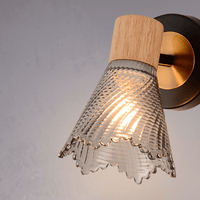 Wave Cona Single Wall Light